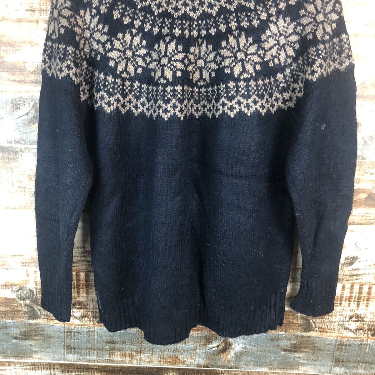 Homespun Knitwear Iso Laine Blue navajo Knitwear #A2270 Size M / US 6-8 / IT 42-44 - 15 Thumbnail
