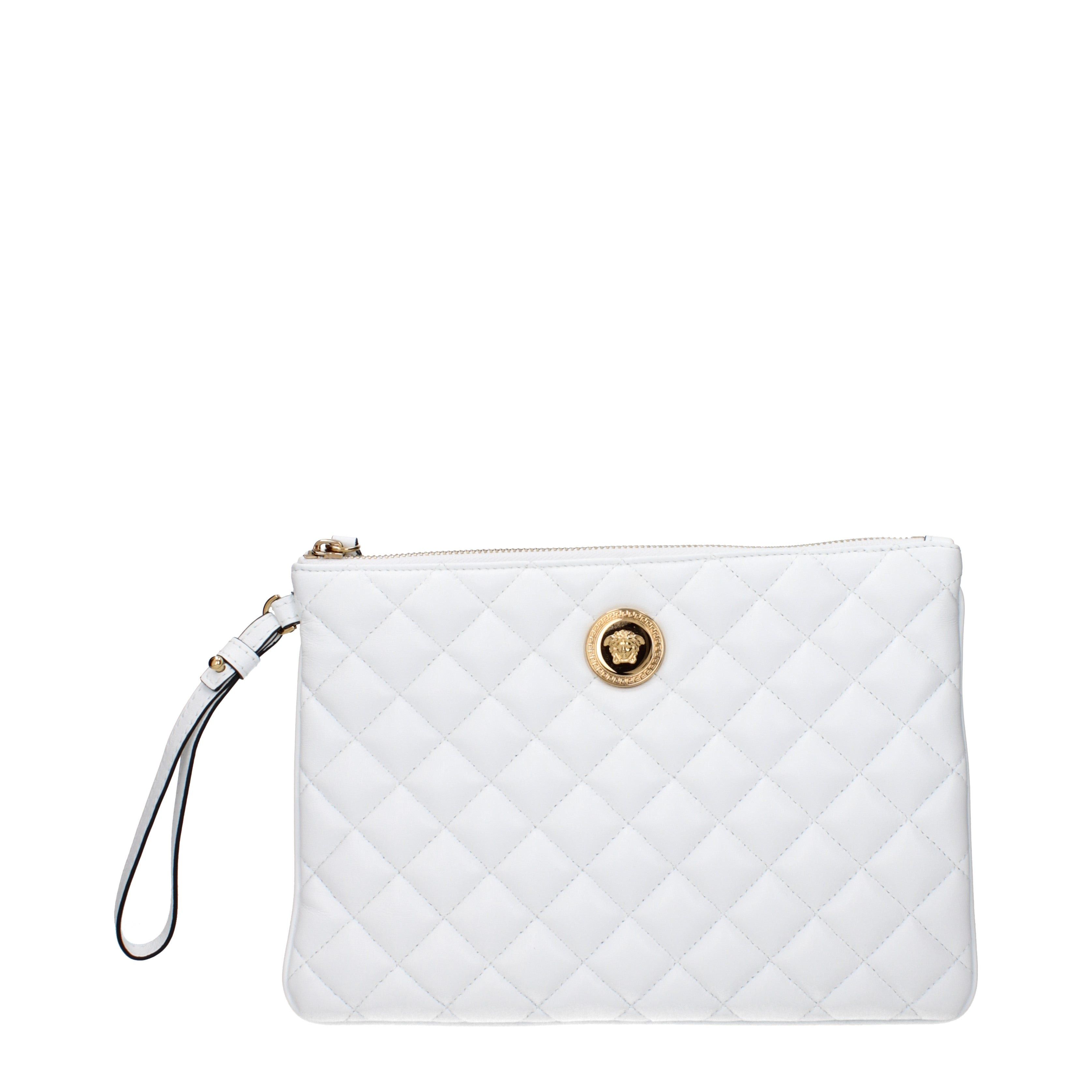 Versace Versace Clutches Women Leather White Size ONE SIZE - 1 Thumbnail