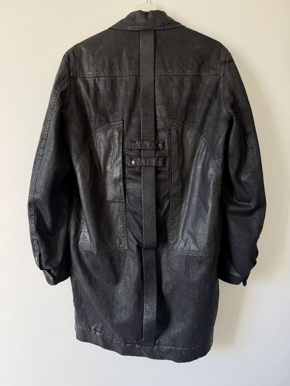 Rick Owens Drkshdw ARCHIVE FW15 Rick Owens DRKSHDW Wax combo jacket + Bag Size US S / EU 44-46 / 1 - 1 Thumbnail