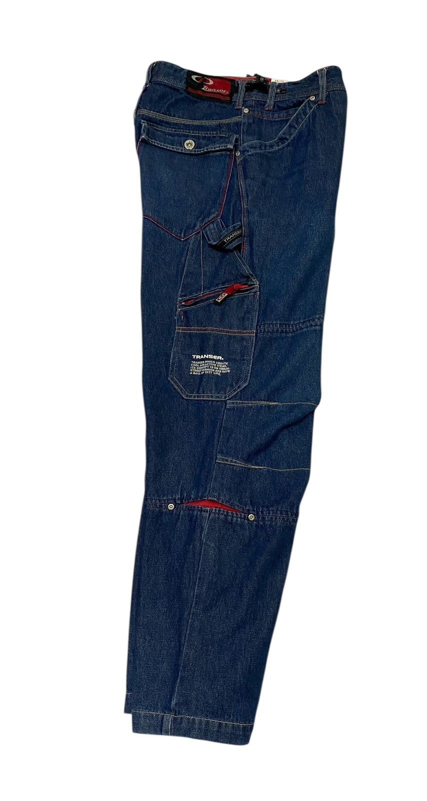 JNCO Transer baggy jeans / hip hop multipocket Size US 30 / EU 46 - 18 Thumbnail