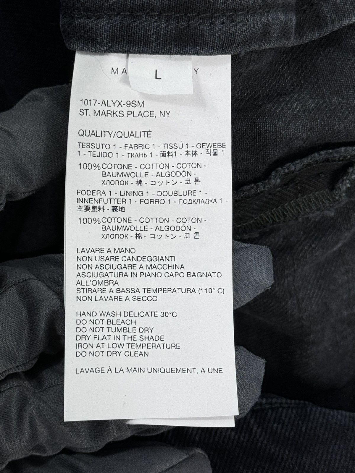1017 ALYX 9SM × Blackmeans DISTRESSED DETAILED DENIM JACKET Size US L / EU 52-54 / 3 - 8 Thumbnail