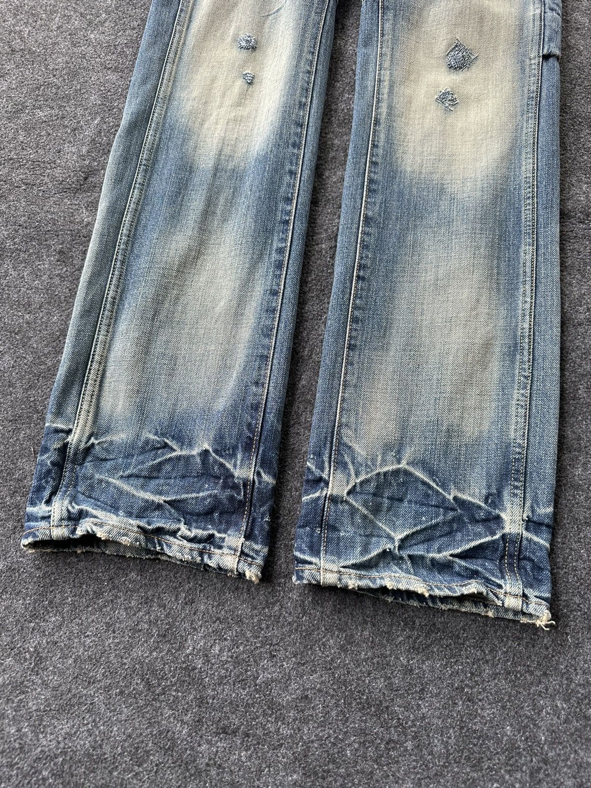 PPFM Vintage Bartack Bondage Distressed Denim W30 D215 Size US 30 / EU 46 - 3 Thumbnail