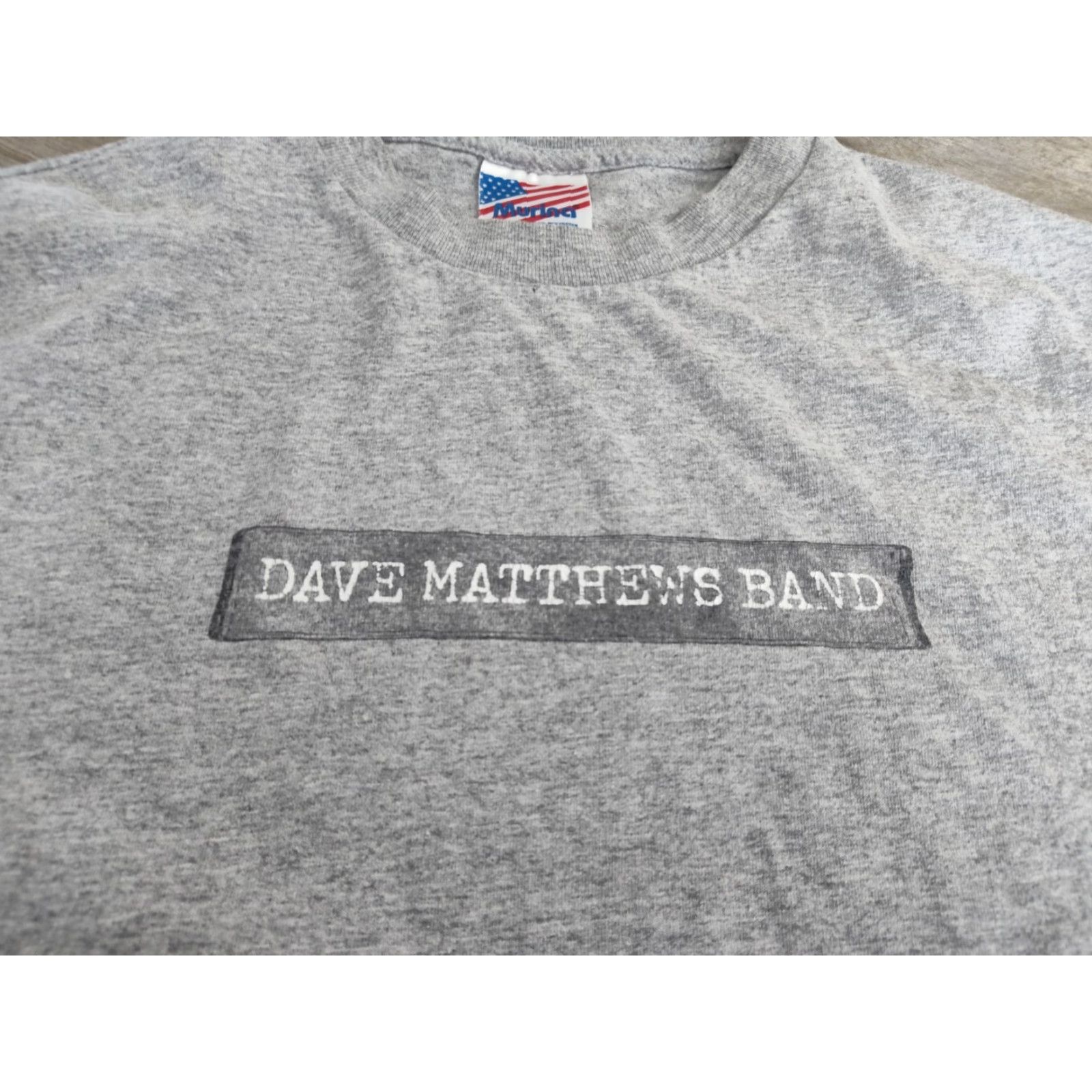 Vintage Vtg Murina Dave Matthews 2002 Spring Tour Concert T-Shirt Gray USA Made Sz M Murina Tag Size US M / EU 48-50 / 2 - 4 Thumbnail