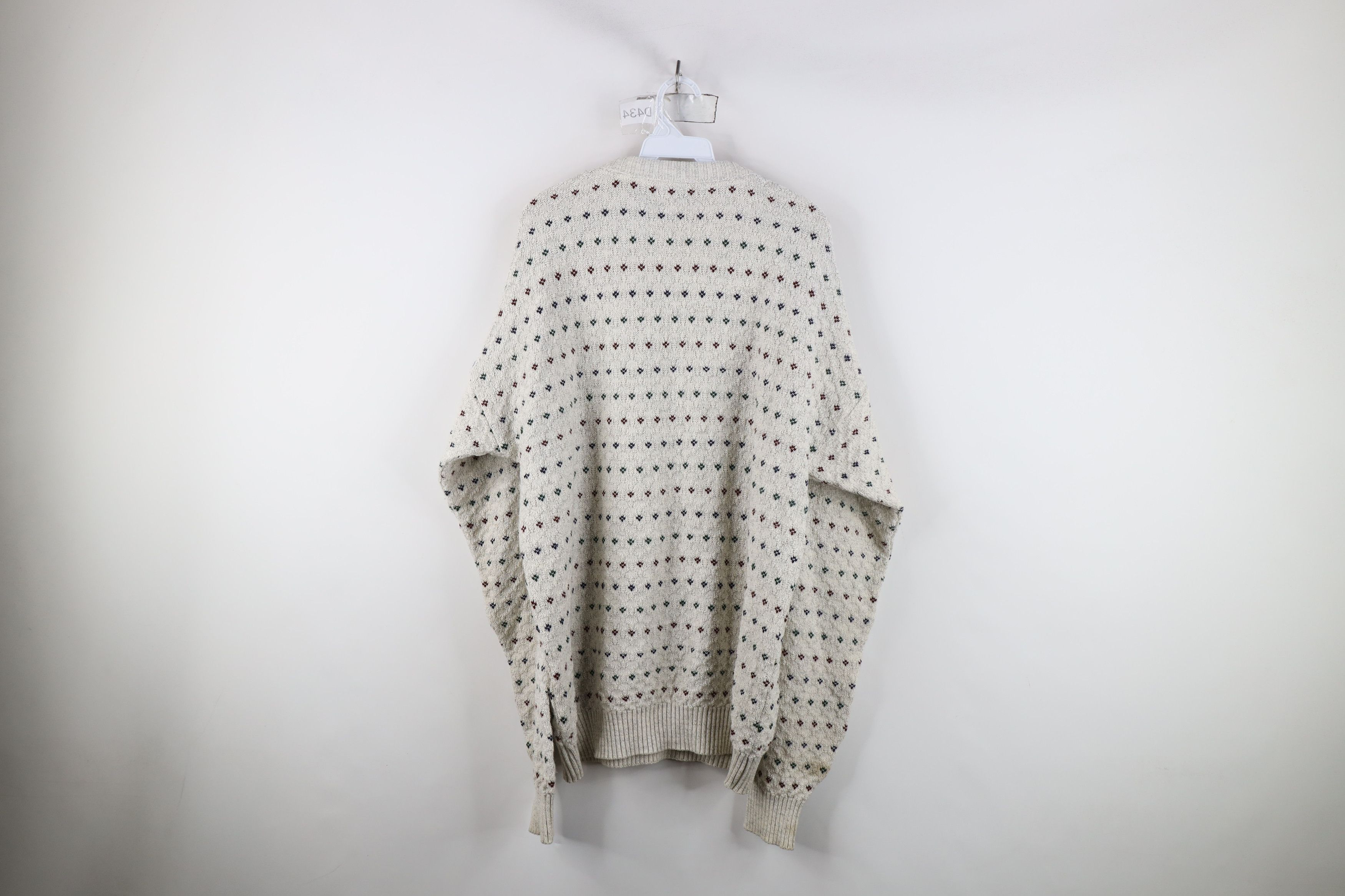 Vintage Vintage 90s Streetwear Rainbow Textured Knit Dad Sweater Size US XL / EU 56 / 4 - 9 Thumbnail