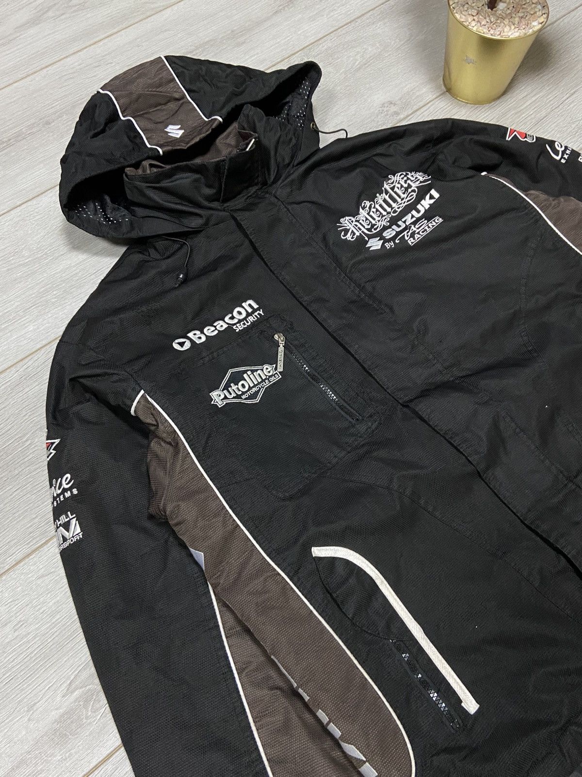 Other Suzuki relentless vintage jacket hooded windbreaker zip Size US XL / EU 56 / 4 - 4 Thumbnail
