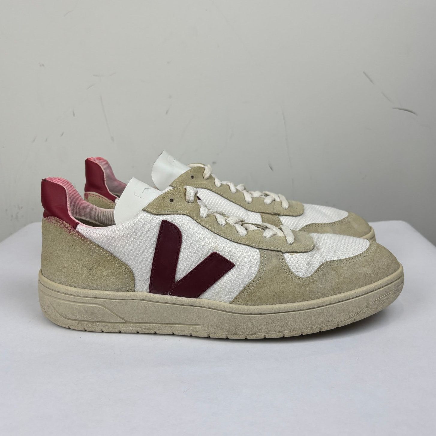 Veja Veja V-10 Leather Low Sneakers Shoes Men's 11.5 Preppy Size US 11.5 / EU 44-45 - 3 Thumbnail