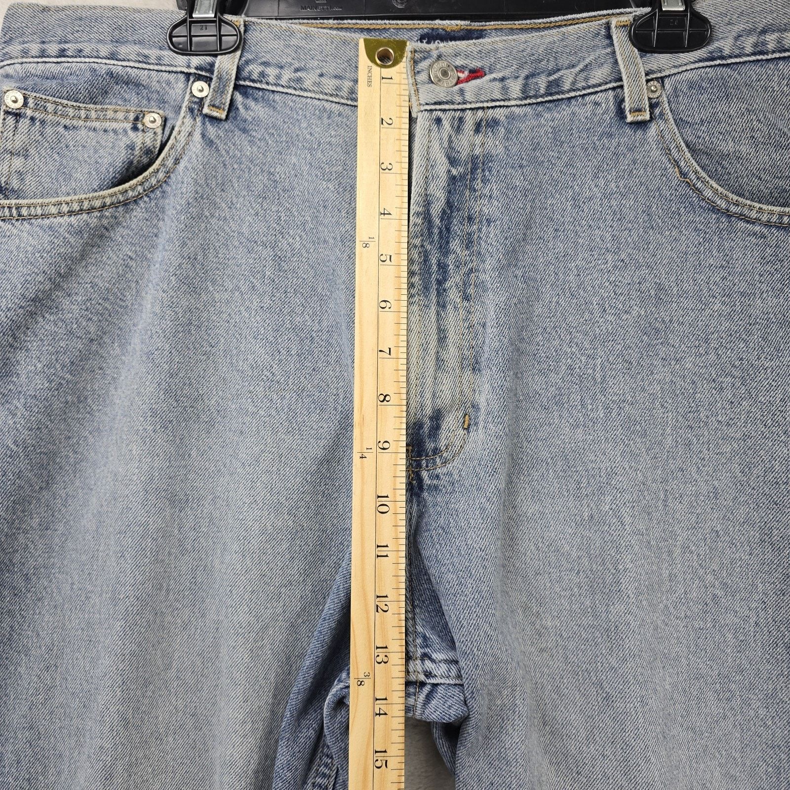 Tommy Hilfiger Vintage Tommy Hilfiger Jeans 40x24 Blue Cropped Baggy Y2K Size US 40 / EU 56 - 16 Thumbnail