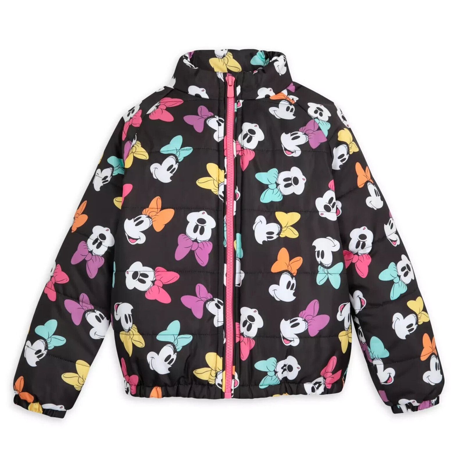 NWT! Disney Minnie Mouse Puffer Jacket For Girls -Size 11/12