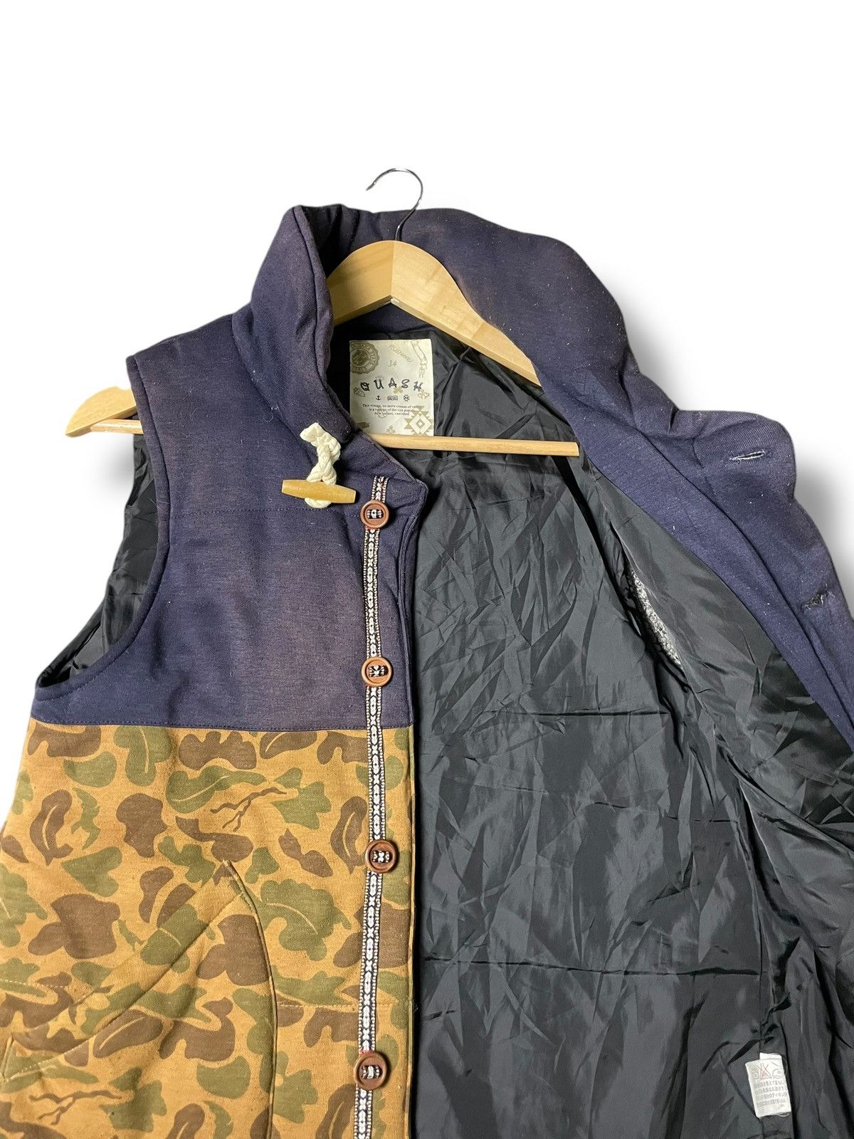 Japanese Brand × Vintage Vintage Quash Duck Camo Vest (50) Size US XXS / EU 40 - 5 Thumbnail