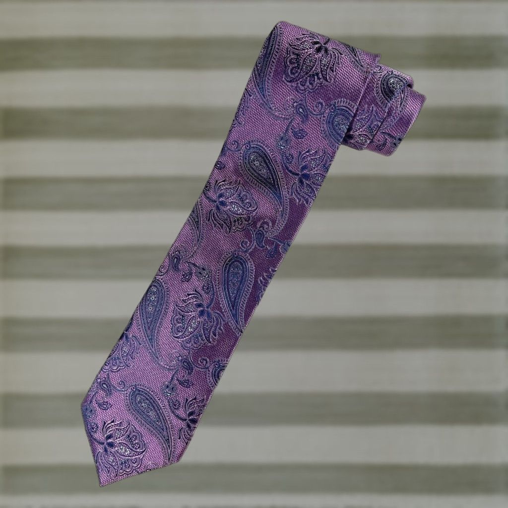 Canali Canali Tie Men's Woven Paisley Silk Made in Italy Size ONE SIZE - 1 Thumbnail