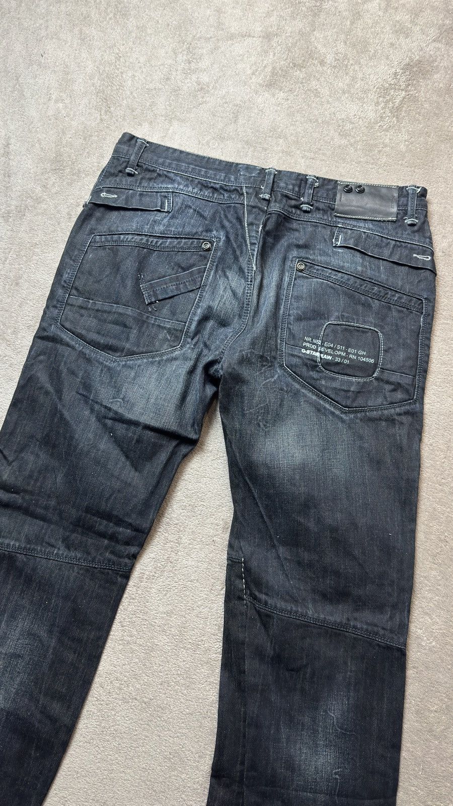 If Six Was Nine G-Star Dirty Faded Mudwash Distressed Jeans LGB if6was9 vibe Size US 36 / EU 52 - 4 Thumbnail