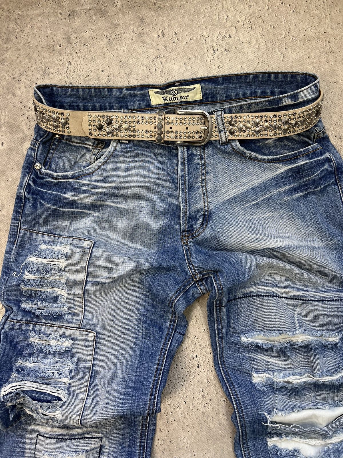 Diesel × Japanese Brand VINTAGE JAPANESE RUSTY FADED DISTRESSED PANTS+belt Size US 36 / EU 52 - 4 Thumbnail