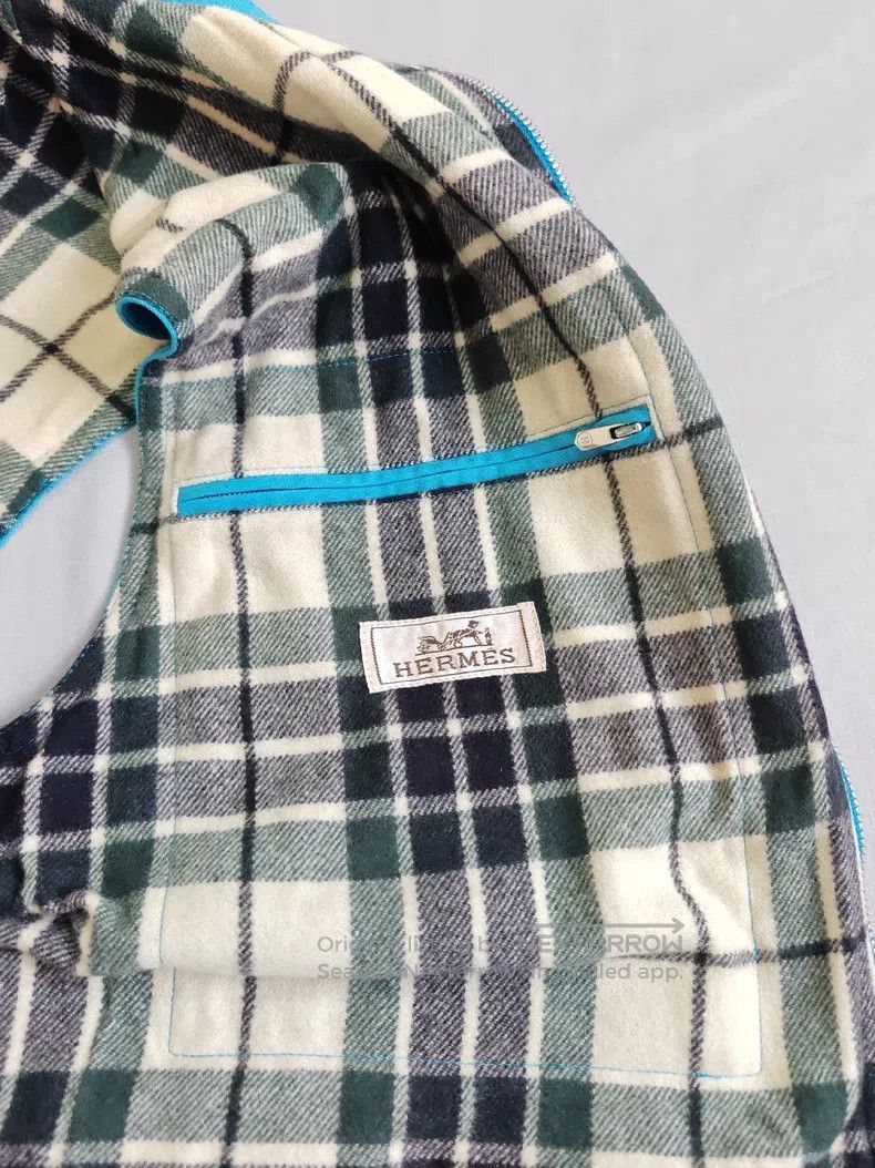 Hermes Hermes Men's vest jacket, light blue, fully lined with 100 Size US S / EU 44-46 / 1 - 4 Thumbnail