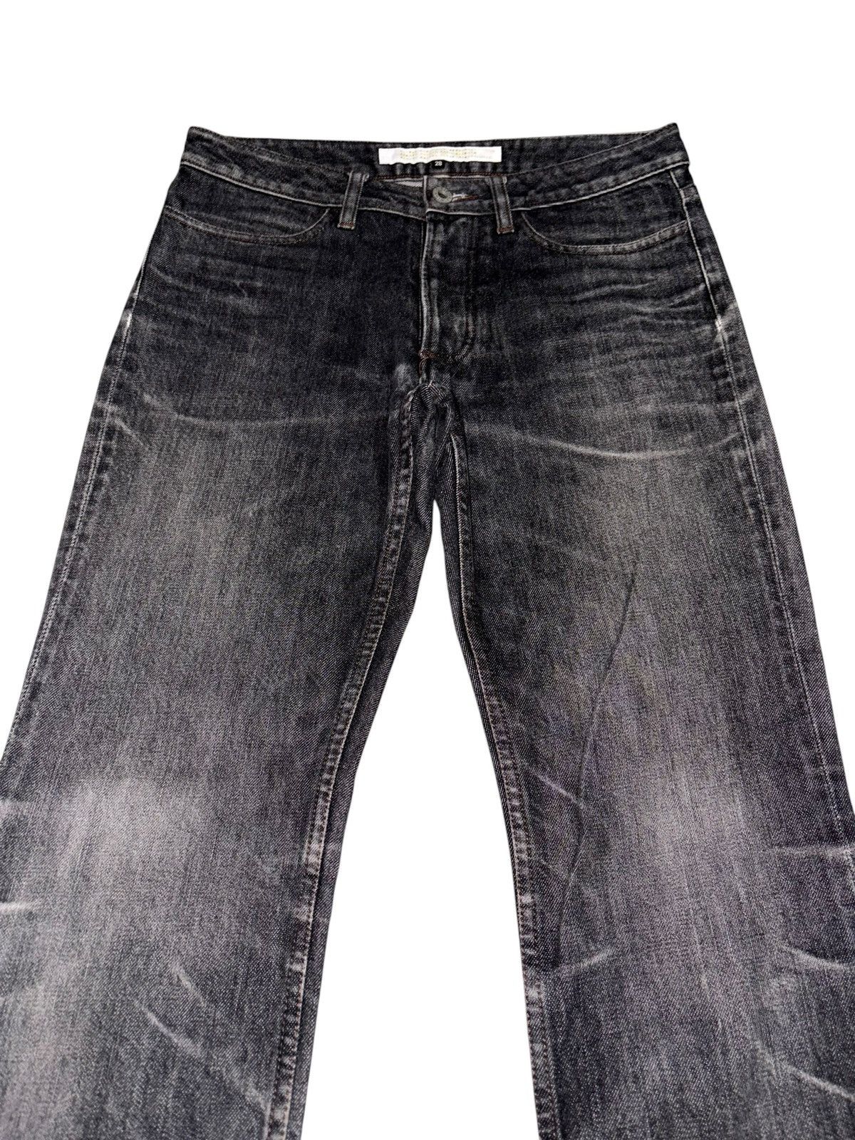 If Six Was Nine 29 2000s Van Winkle Boot flare Jeans Archive whiskered Denim Size US 29 - 2 Thumbnail