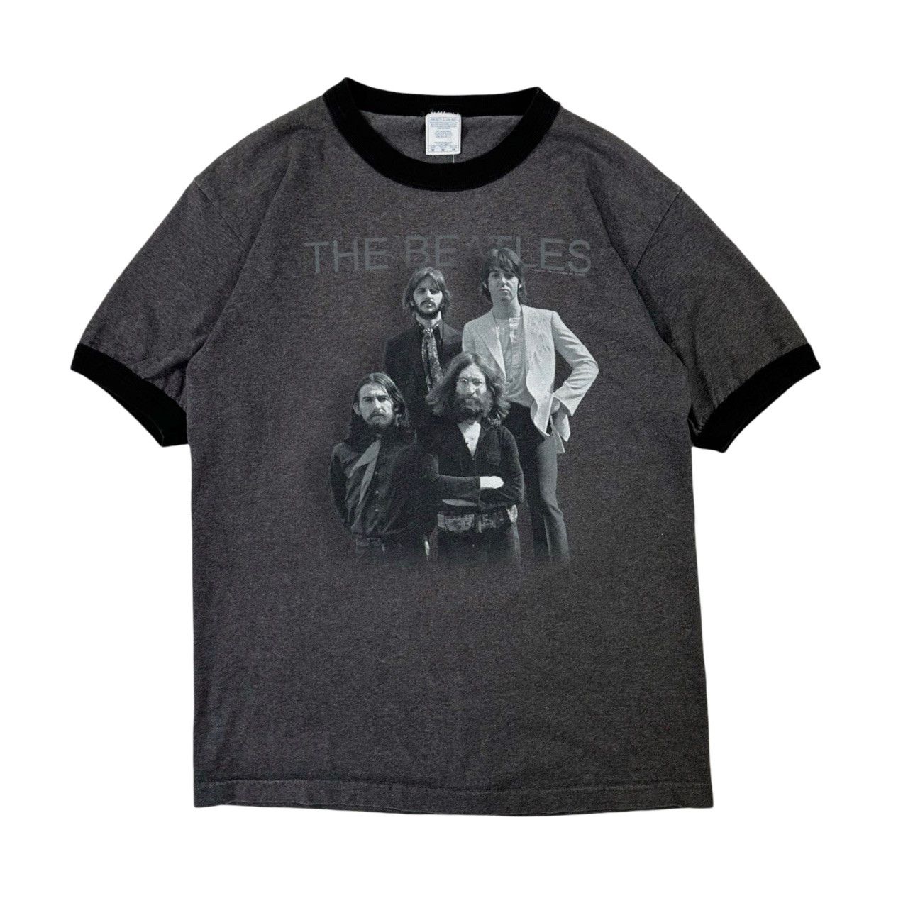 Vintage Vintage 00s The Beatles Big Print Ringer T Shirt Size US M / EU 48-50 / 2 - 1 Thumbnail