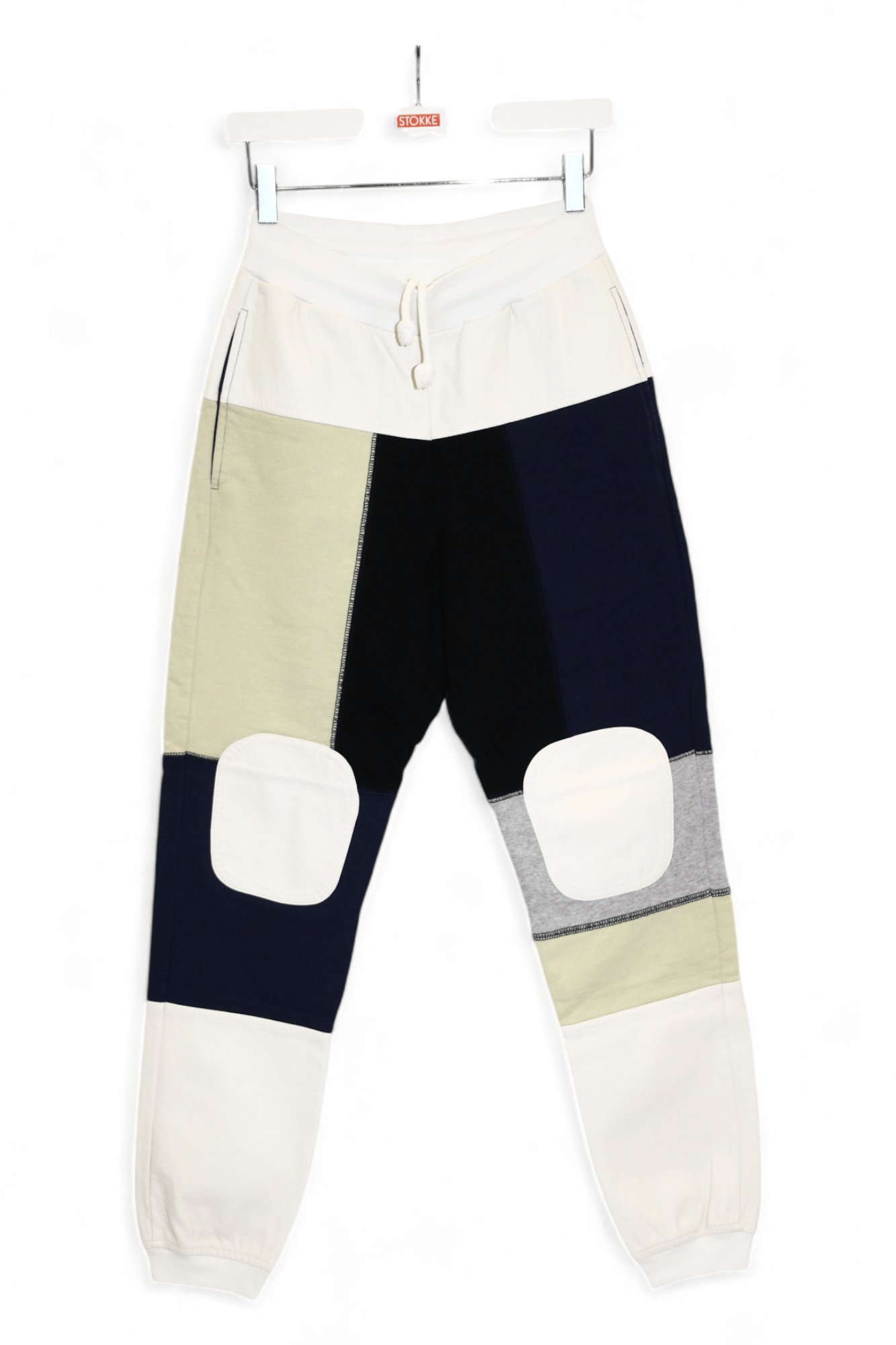 GR-Uniforma 💥GR-Uniforma Patchwork Panel Sweatpants faux leather trim Size US 30 / EU 46 - 19 Thumbnail