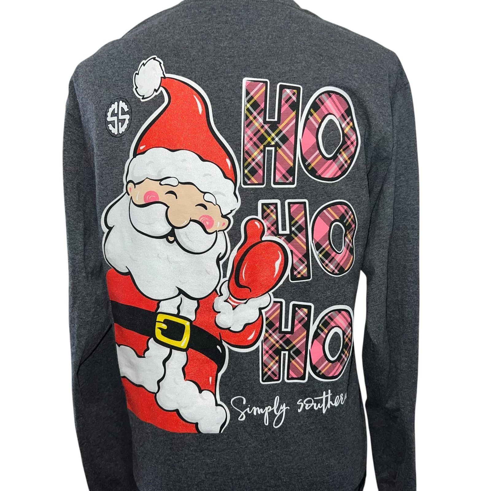 & Other Stories × Other Simply Southern Womens Long Sleeve T-Shirt Santa Christmas M Size M / US 6-8 / IT 42-44 - 3 Thumbnail