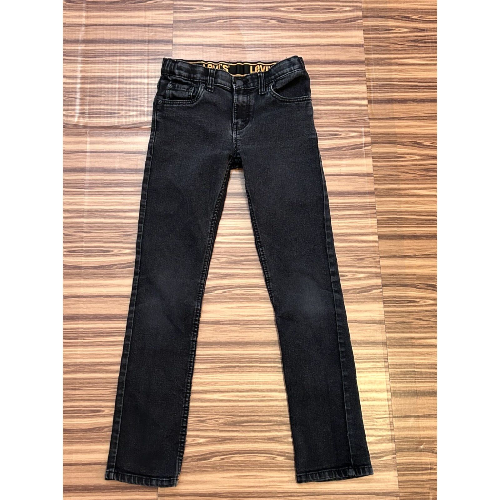 Levi's Boys Levi’s 510 Slim Jeans Black 14reg 27x29 Slim Straight Regular Mens 27 Inseam 29 Color Black Leather? Size US 27 - 2 Thumbnail