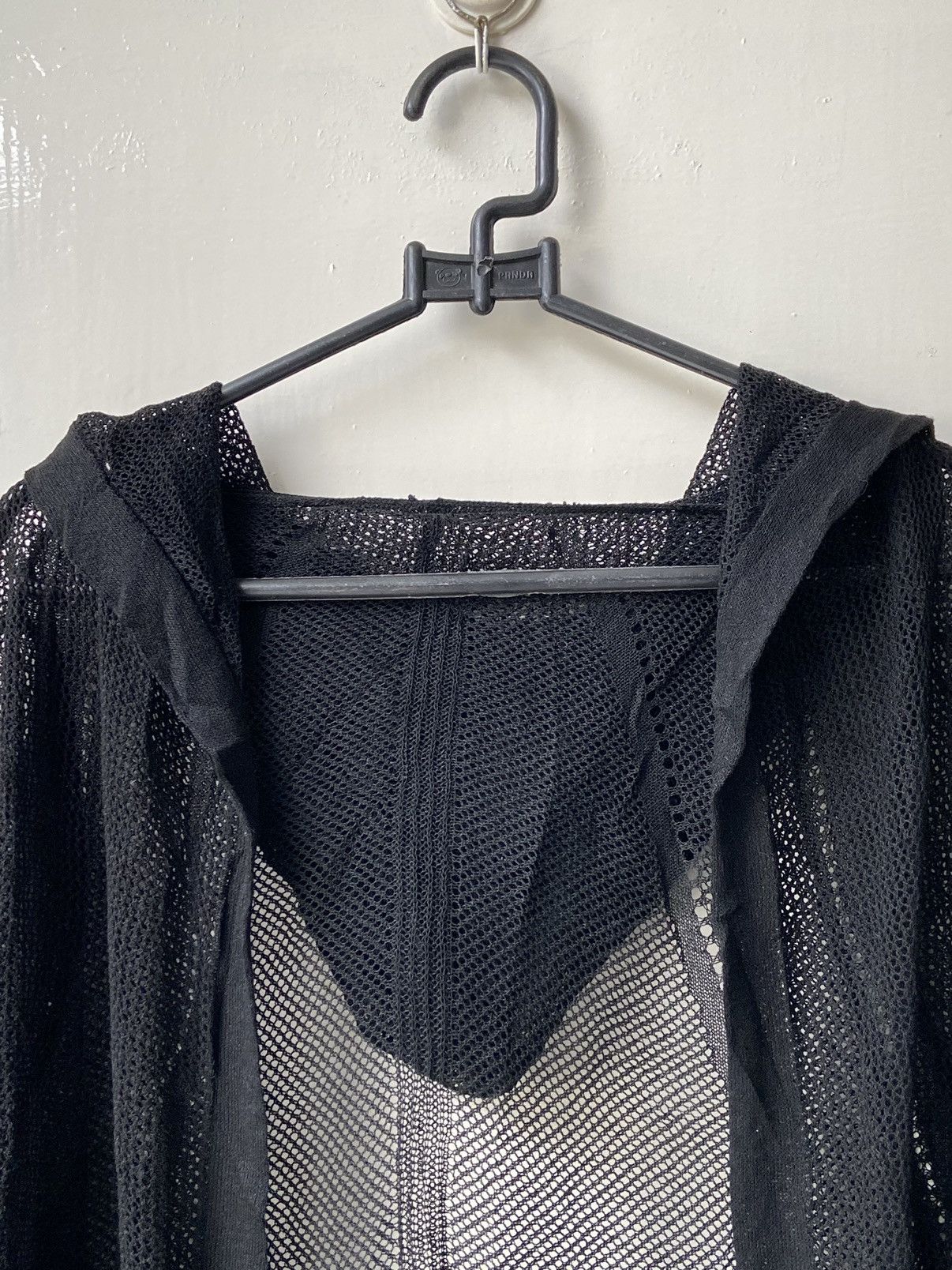 Designer LINEA FORMICA Black Mesh Cardigan Size US M / EU 48-50 / 2 - 9 Thumbnail