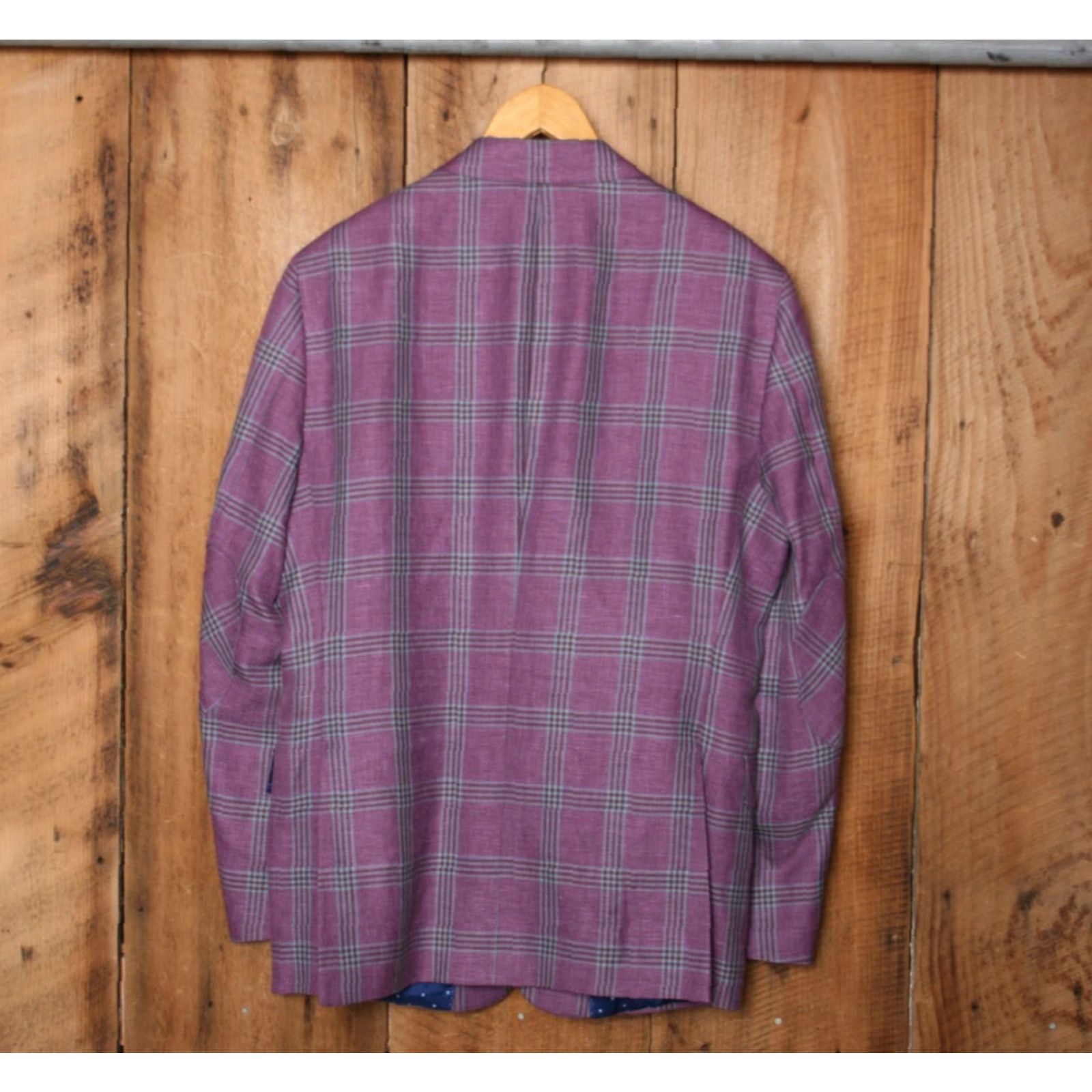 Hart Schaffner Marx Hart Schaffner Marx Sport Coat Jacket Notch Lapel Plaid Wool/Linen/Silk Blend 39R Men Multicolor 60/37/3 Double-Vented 2-Button Front XL? Size US XXS / EU 40 - 7 Thumbnail