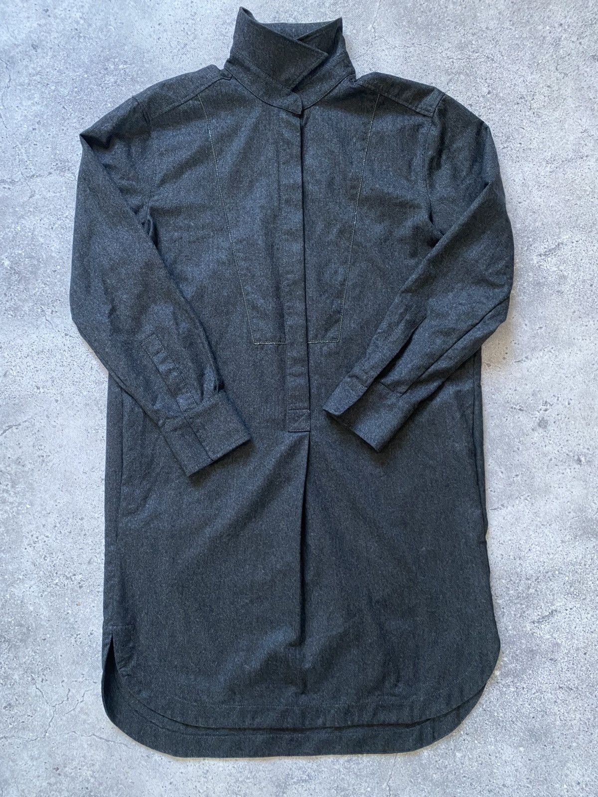 Brunello Cucinelli Brunello Cucinelli Humanity Women’s Gray Wool Dress Luxury Size L / US 10 / IT 46 - 15 Thumbnail