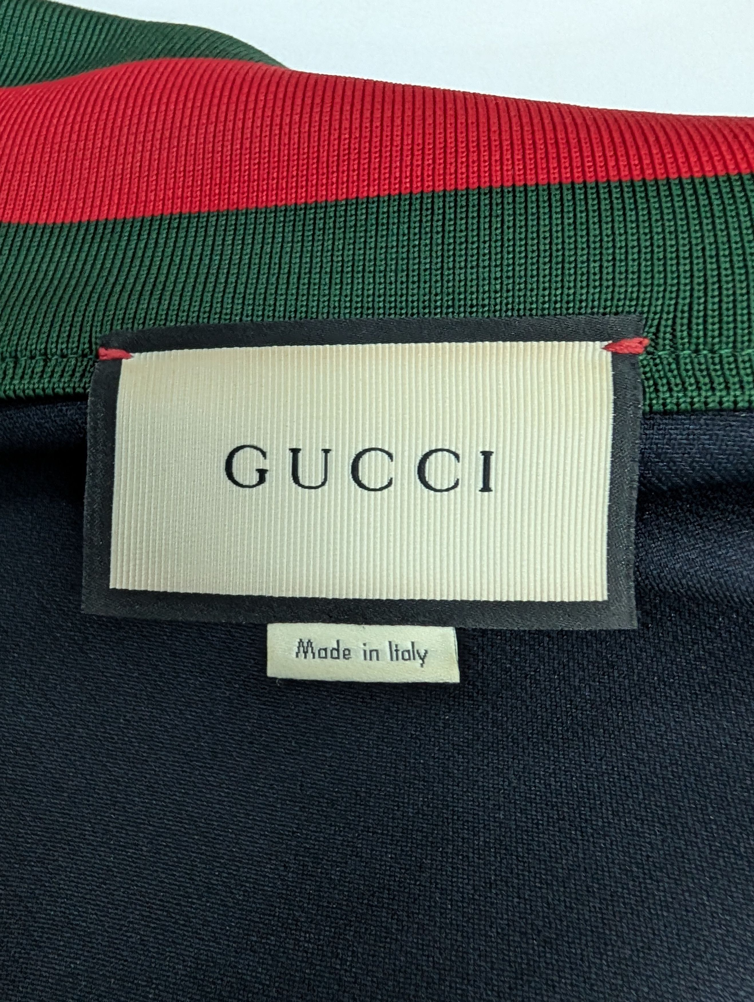 Gucci Navy Blue Zip Up Jacket With Signature Gucci Color Trims Size XS / US 0-2 / IT 36-38 - 7 Thumbnail
