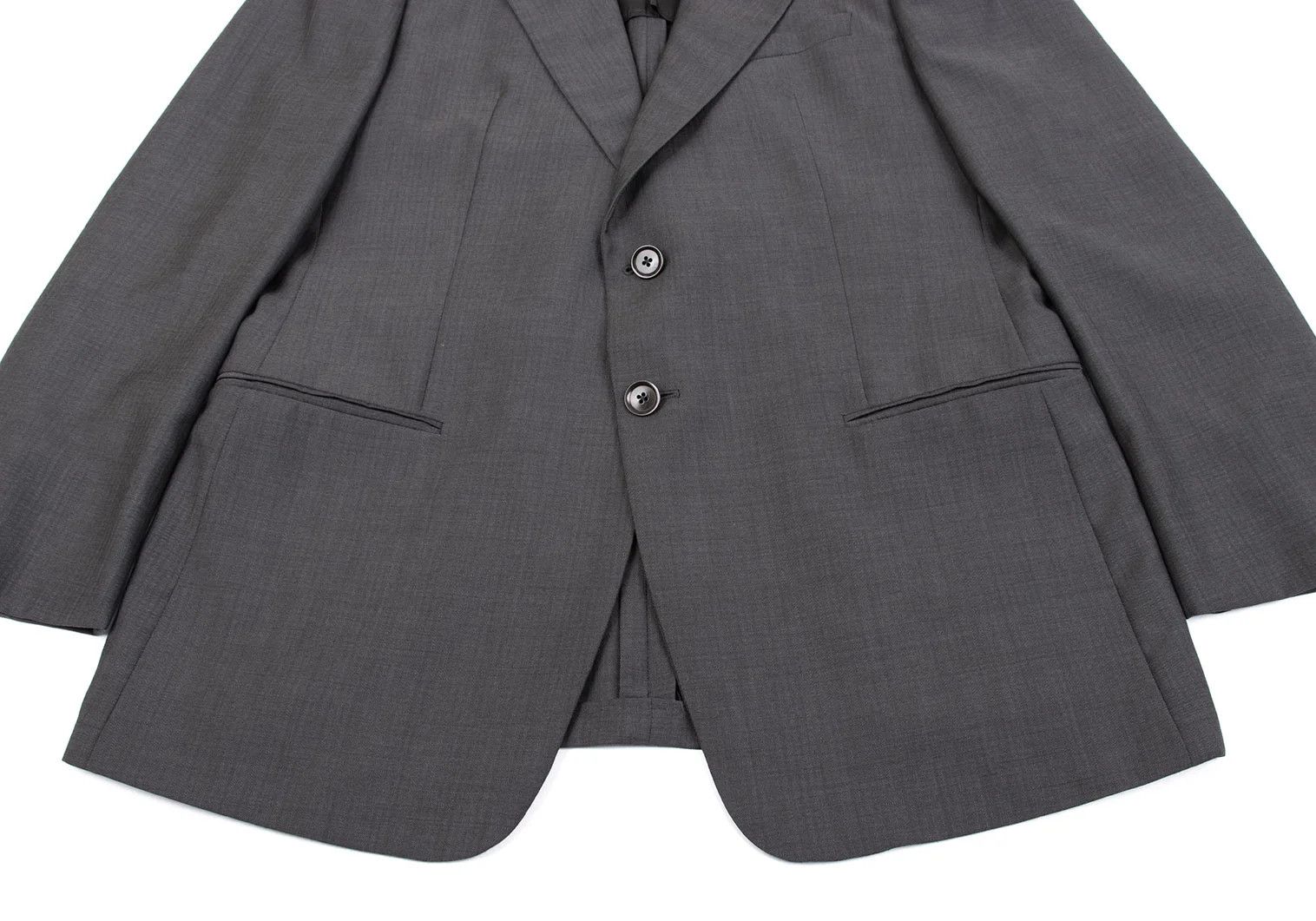 Armani Collezioni Wool Shadow Stripe Suit Set in Gray Size 54 Size US XXS / EU 40 - 6 Thumbnail