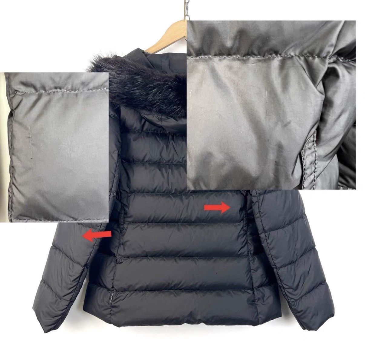 Moncler Moncler Classic Fur Collar Pocket Short Down Jacket K12 Size XS / US 0-2 / IT 36-38 - 8 Thumbnail