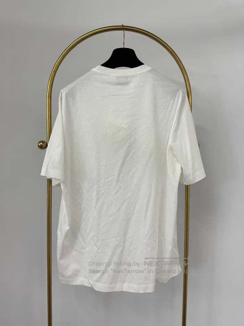 Hermes Hermes Printed White T-Shirt Size US M / EU 48-50 / 2 - 3 Thumbnail