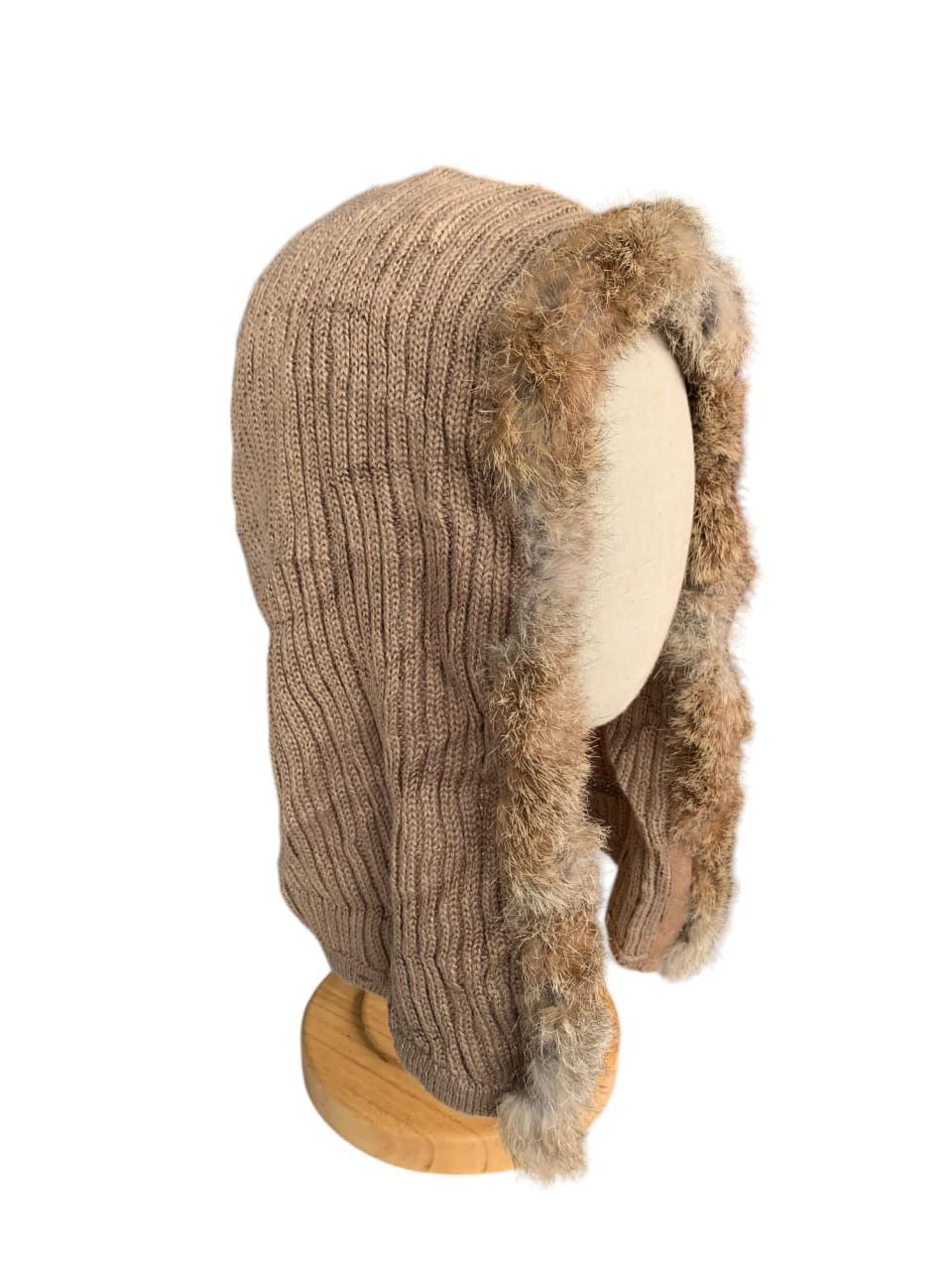 Japanese Brand × Kapital × Vintage Punk Bondage Style Fur Hoodie Hat Size ONE SIZE - 3 Thumbnail