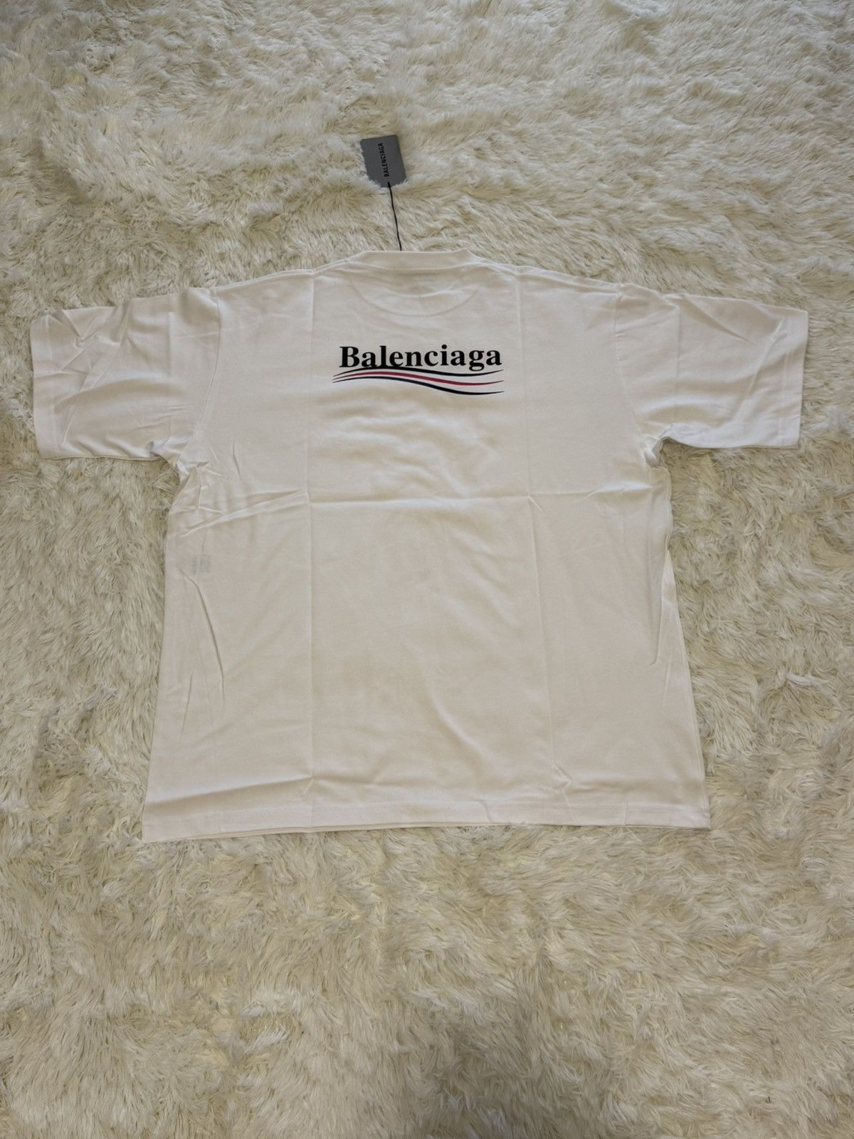 Balenciaga Balenciaga white t shirt Size US L / EU 52-54 / 3 - 3 Thumbnail