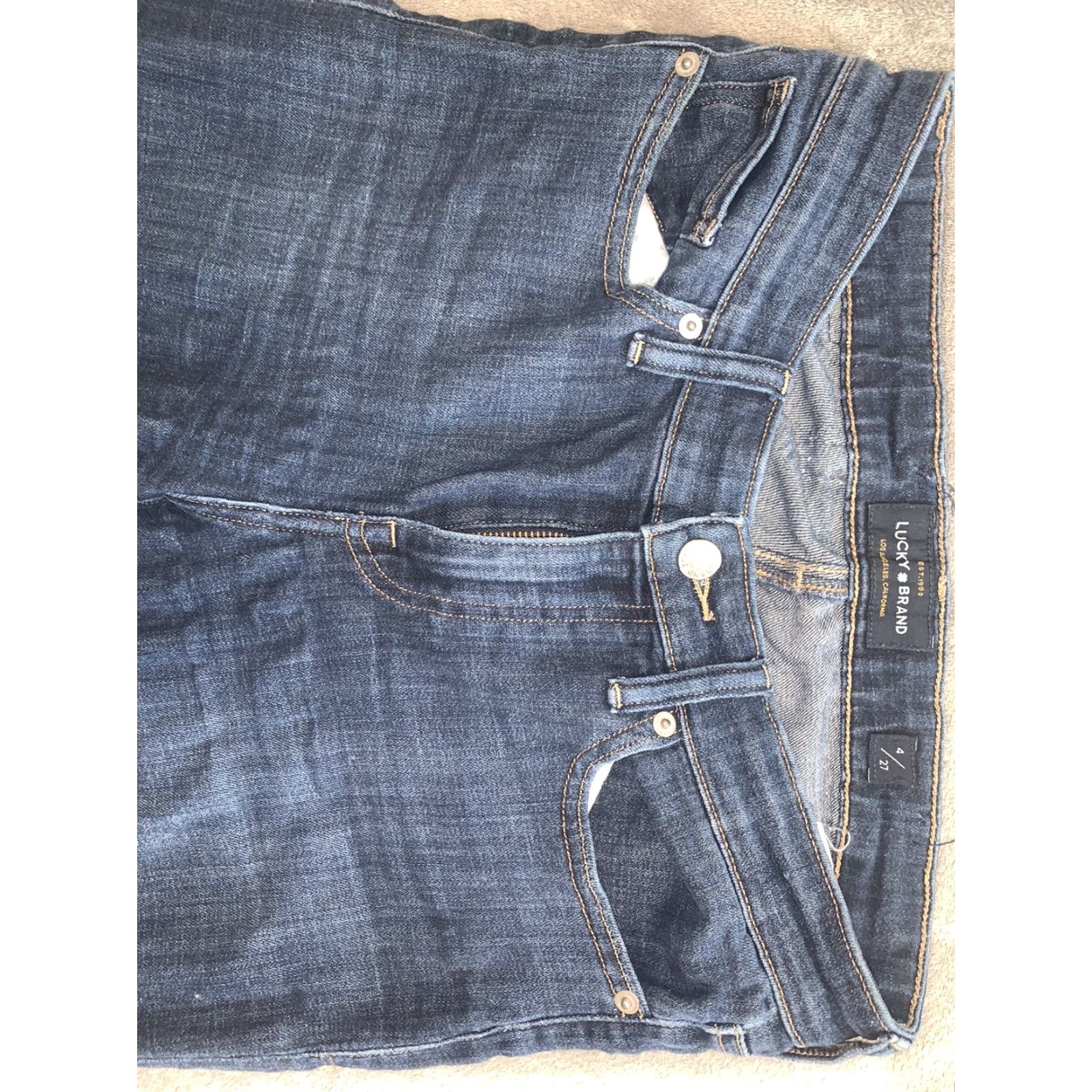 Lucky Brand VINTAGE Lucky Brand Ava Skinny Crop Jeans Women 4 27 Mid Rise 9” L27 5-Pocket Denim Blue Size 27" / US 4 / IT 40 - 5 Thumbnail