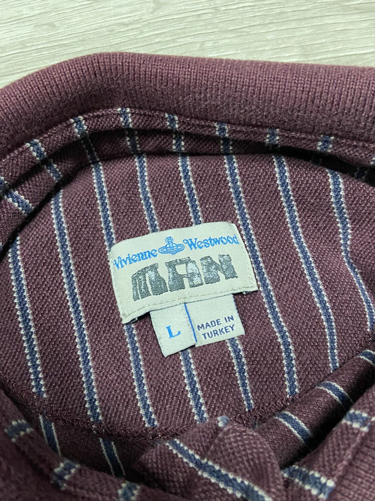 Vivienne Westwood Vivienne Westwood vintage small orb polo striped Size US L / EU 52-54 / 3 - 4 Thumbnail