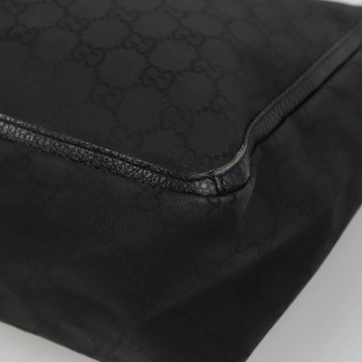 Gucci GUCCI GG Canvas Tote Bag Nylon Outlet Black Silver Size ONE SIZE - 12 Thumbnail
