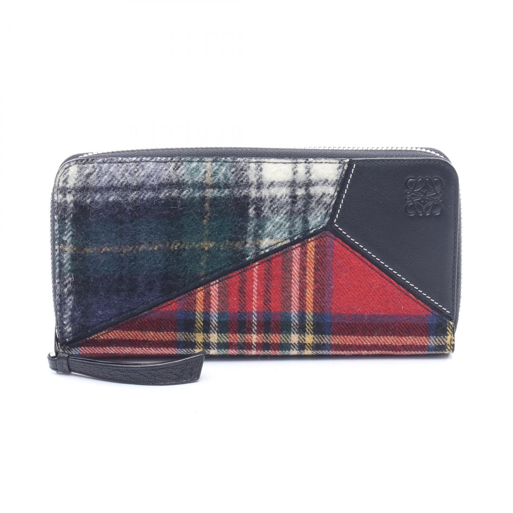 Loewe Loewe Loewe Puzzle Around Wallet Leather Fabric Long Zipper Wallet Leather Long Wallet DUTY FREE for USA Size ONE SIZE - 1 Thumbnail