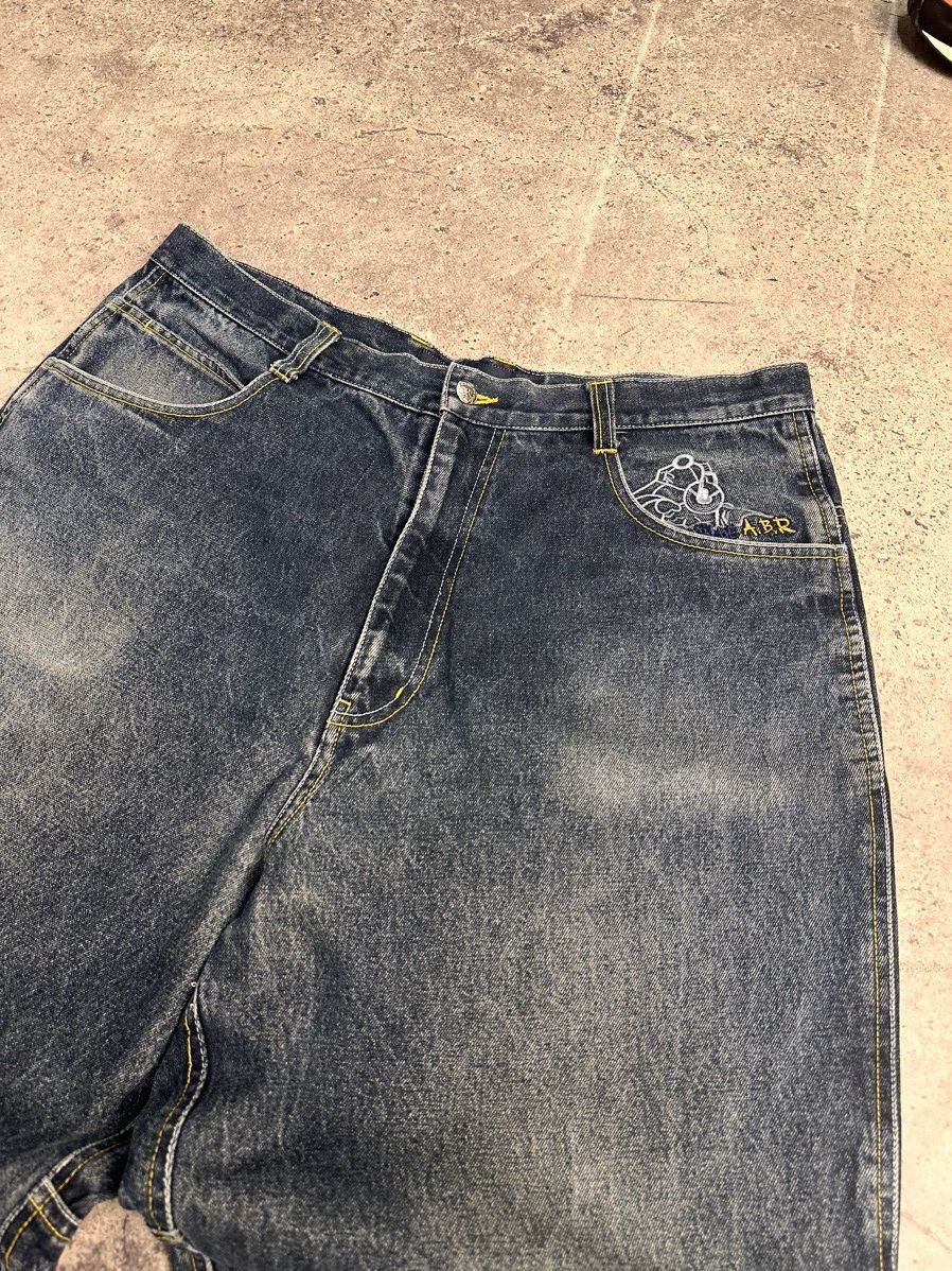 JNCO Vintage Baggy JNCO BONTAGE Ed Hardy style Y2K USA Sk8 Denim Size US 38 / EU 54 - 7 Thumbnail
