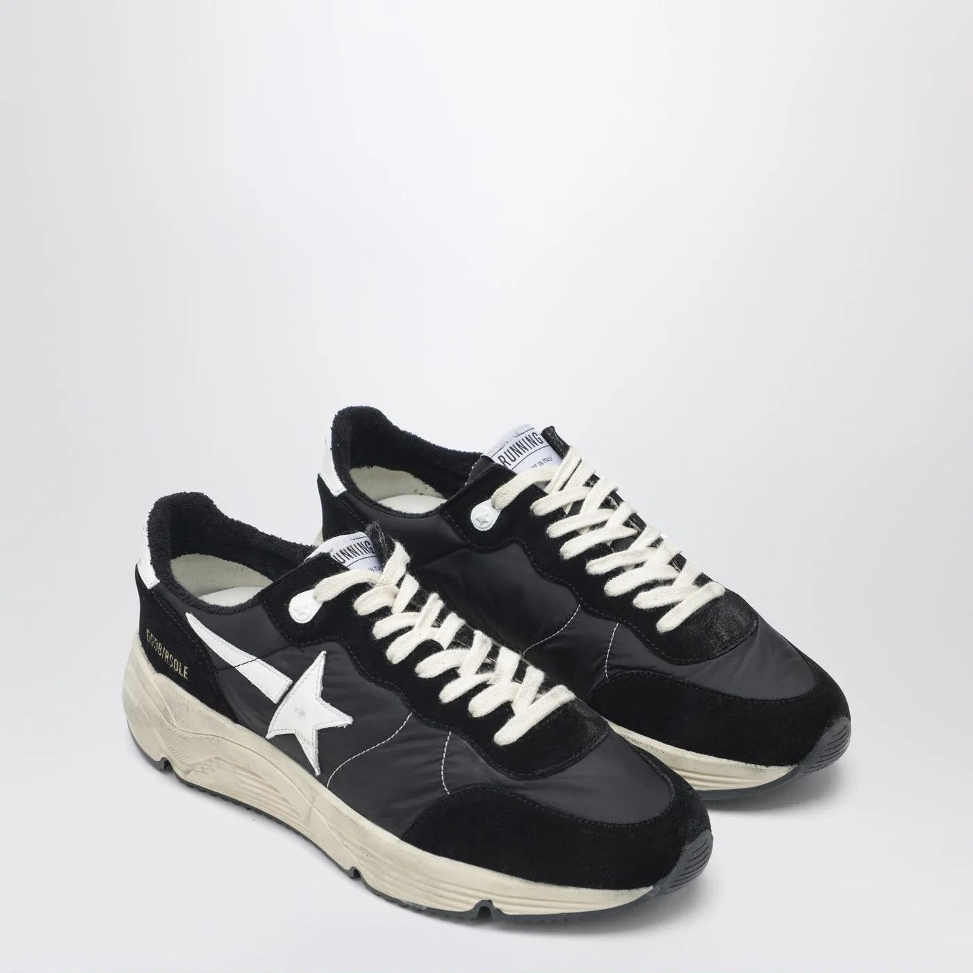 Golden Goose o1d2blof0426 Running Sole Sneakers in Black/White Size US 13 / EU 46 - 2 Thumbnail