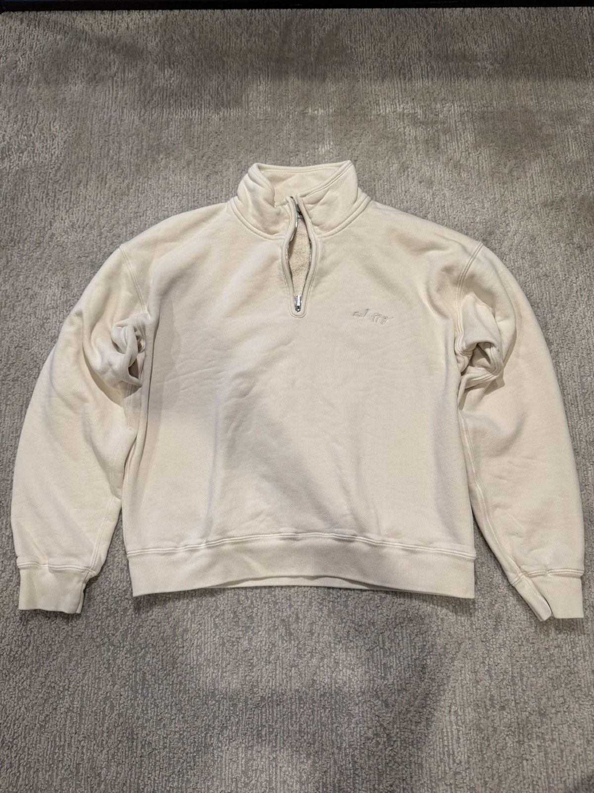 Quarterzip crewneck hoodie