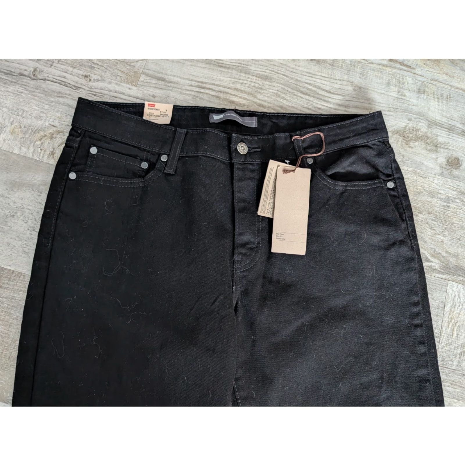 Levi's NWT Levis Womens Jeans Black Size 16S Denim Mid Rise Skinny Stretch 33X30 Size 38" / US 16 / IT 52 - 3 Thumbnail