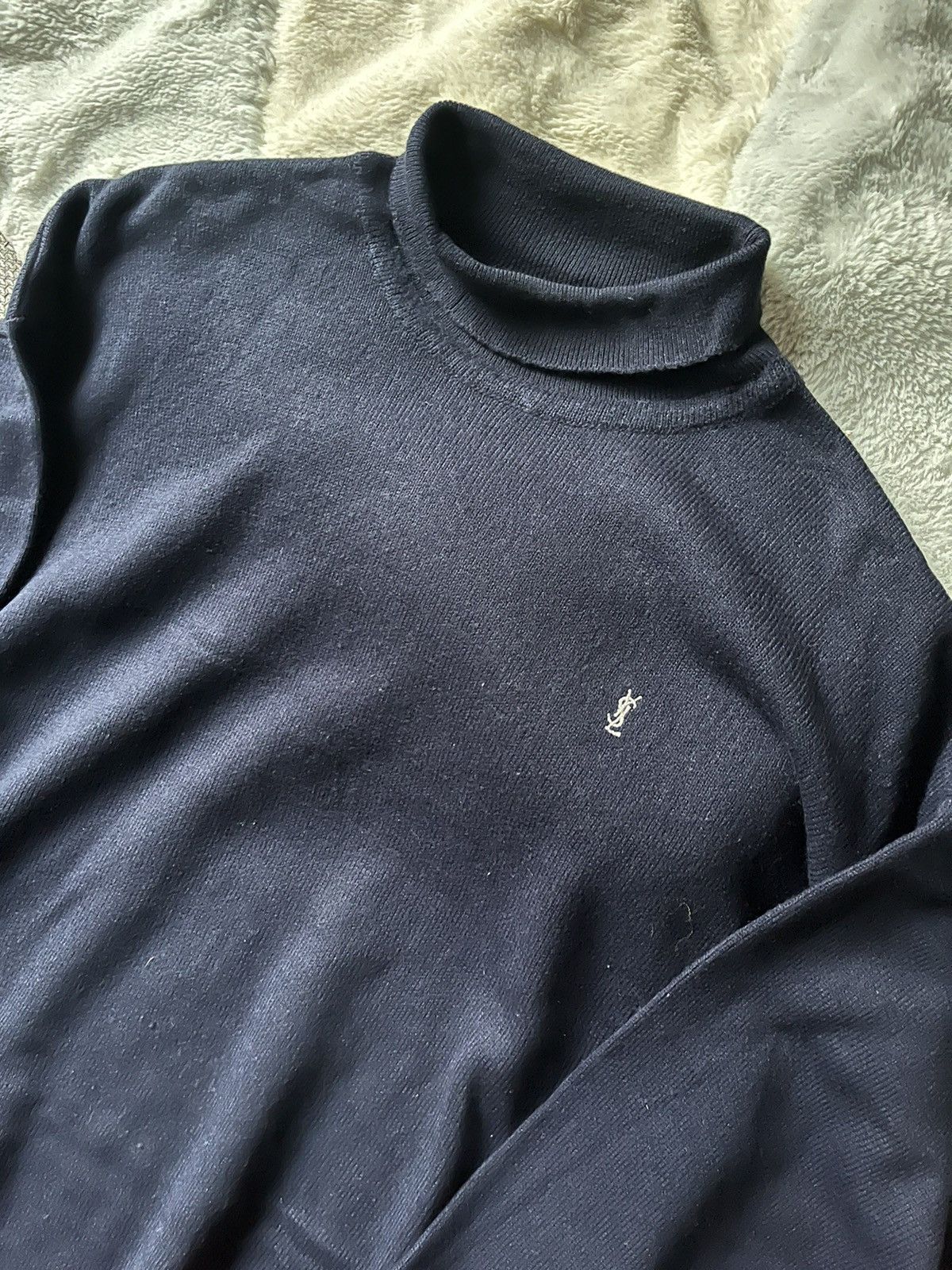 Saint Laurent Paris × Vintage × Yves Saint Laurent Vintage RARE Yves Saint Lauren Turtleneck Knitwear Size US L / EU 52-54 / 3 - 2 Thumbnail