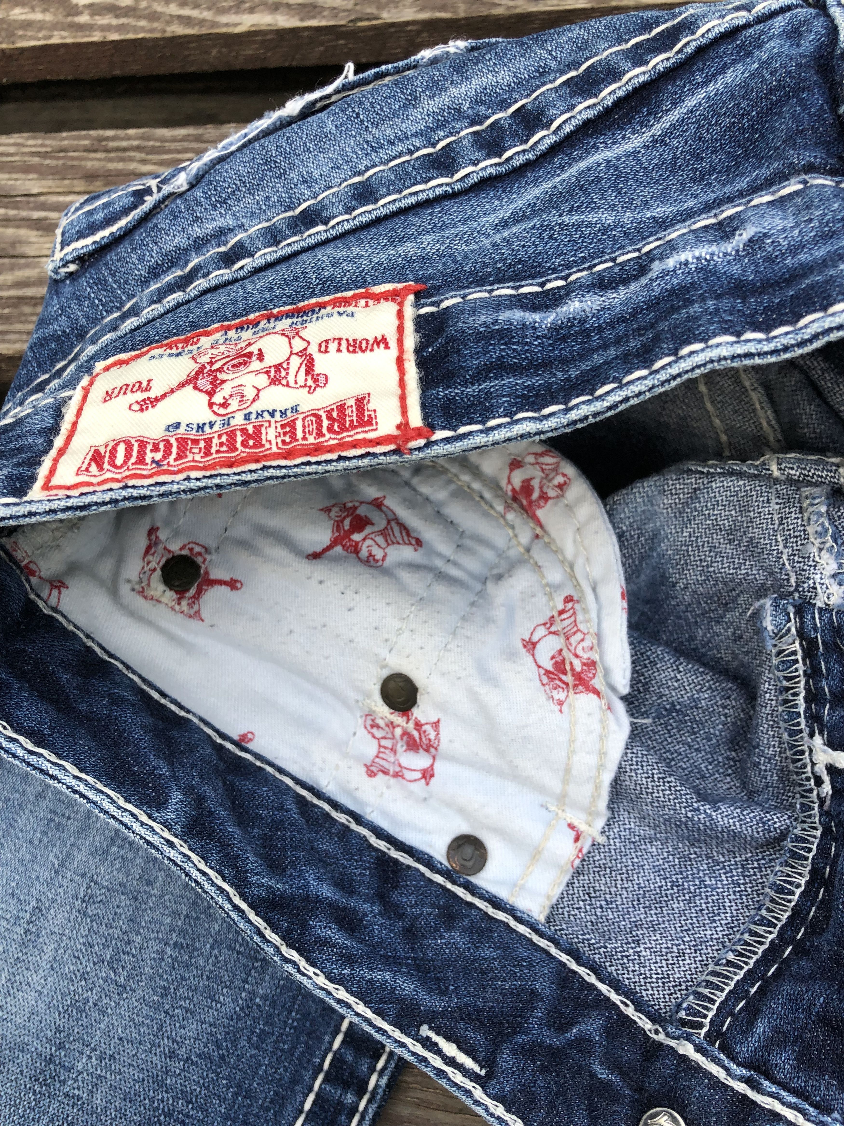 True Religion True Religion Y2K Vintage Johnny Big T Denim Jeans Size 27 Size 27" / US 4 / IT 40 - 9 Thumbnail