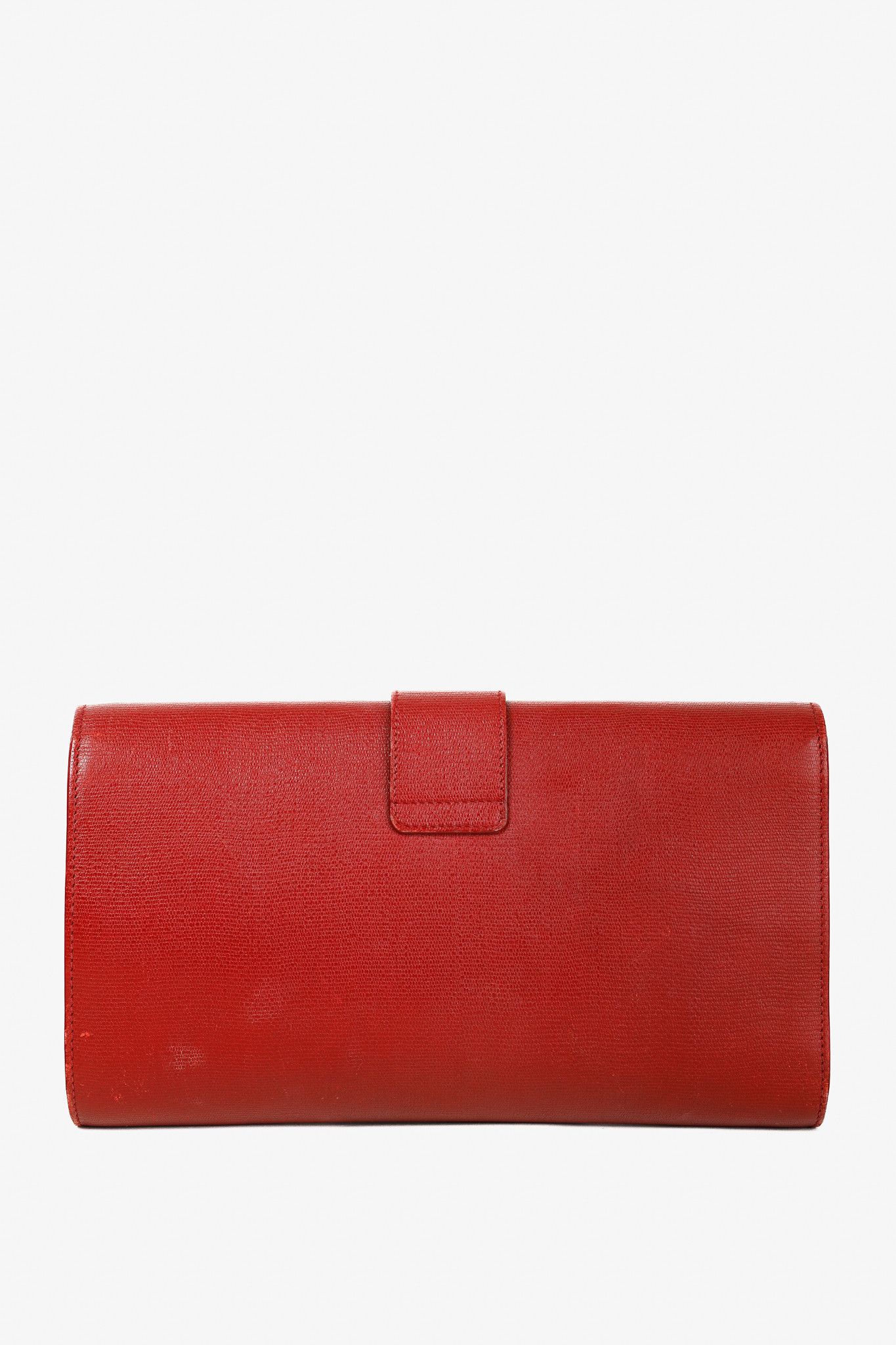 Yves Saint Laurent Yves Saint Laurent Large Chyc Vintage Leather Clutch Size ONE SIZE - 7 Thumbnail