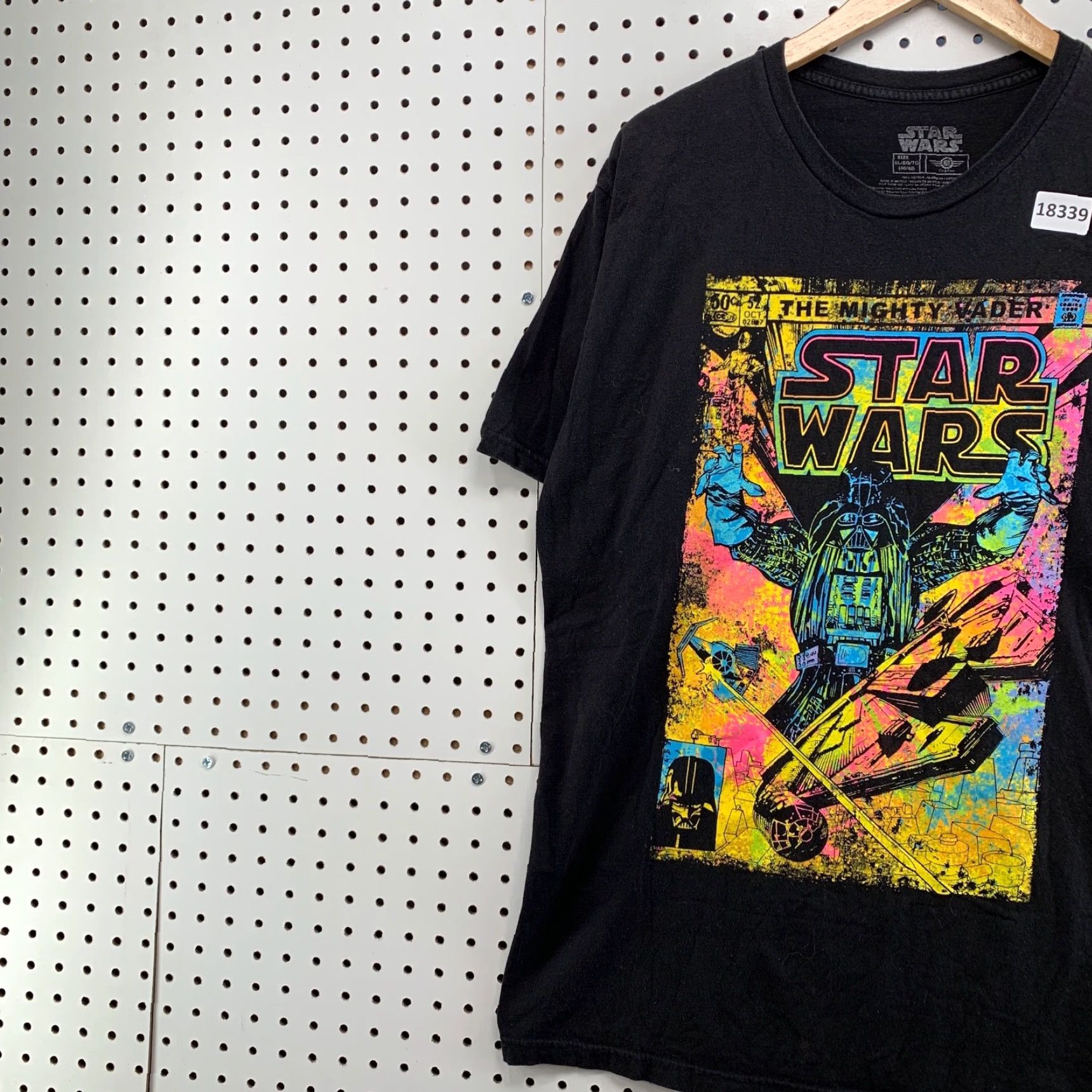 Star Wars Star Wars The Might Darth Vader Comic Shirt Black Colorful Graphic Adult L Mens Size US L / EU 52-54 / 3 - 3 Thumbnail