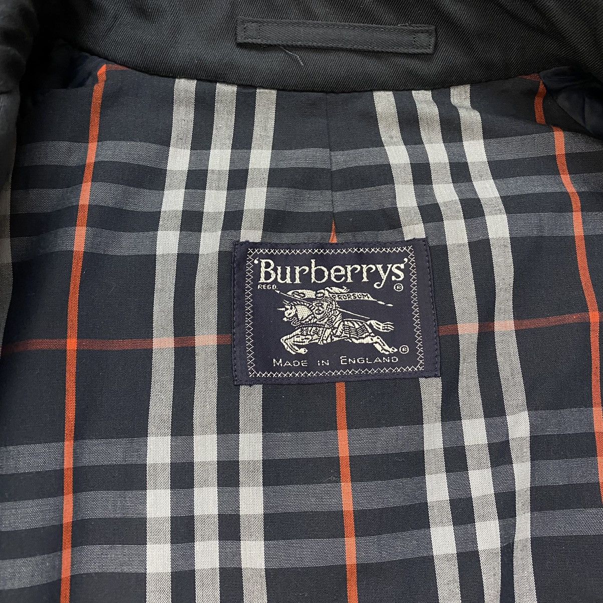 Burberry Vintage 90s Burberry trench coat jacket Size L / US 10 / IT 46 - 13 Thumbnail