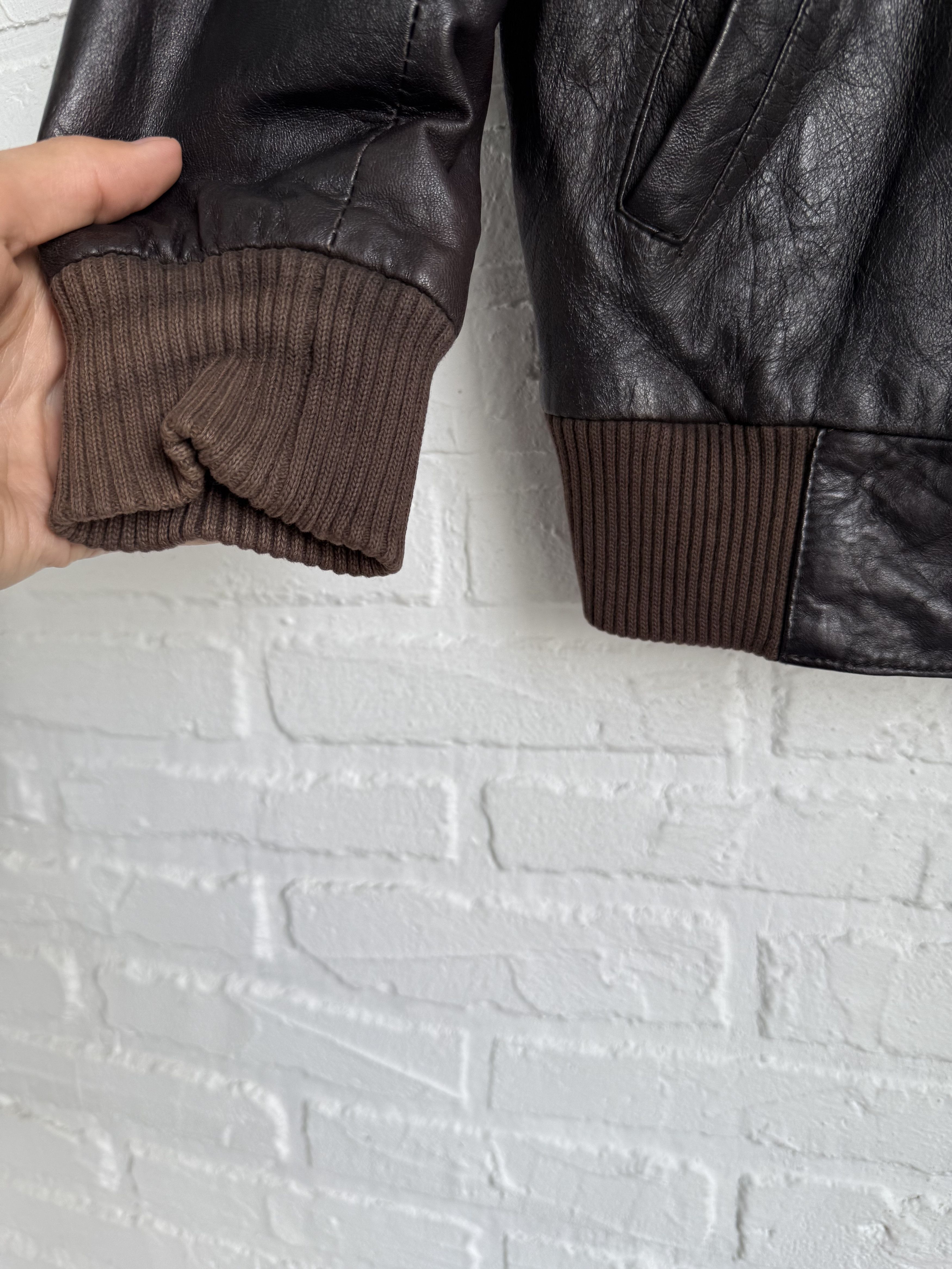 Allsaints × Vintage Vintage 2000s y2k Allsaints brown leather jacket Size XS / US 0-2 / IT 36-38 - 9 Thumbnail