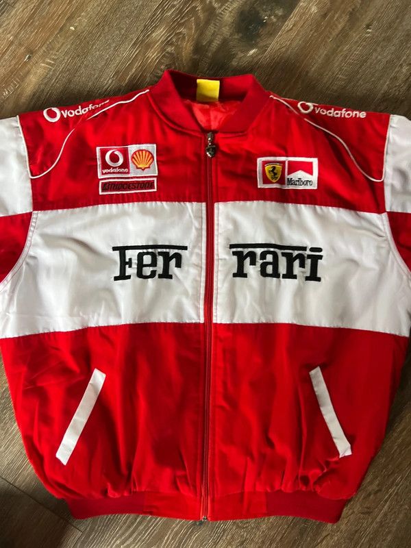 Ferrari Ferrari jacket red white retro pinterest sport streetwear Size US XXL / EU 58 / 5 - 4 Thumbnail