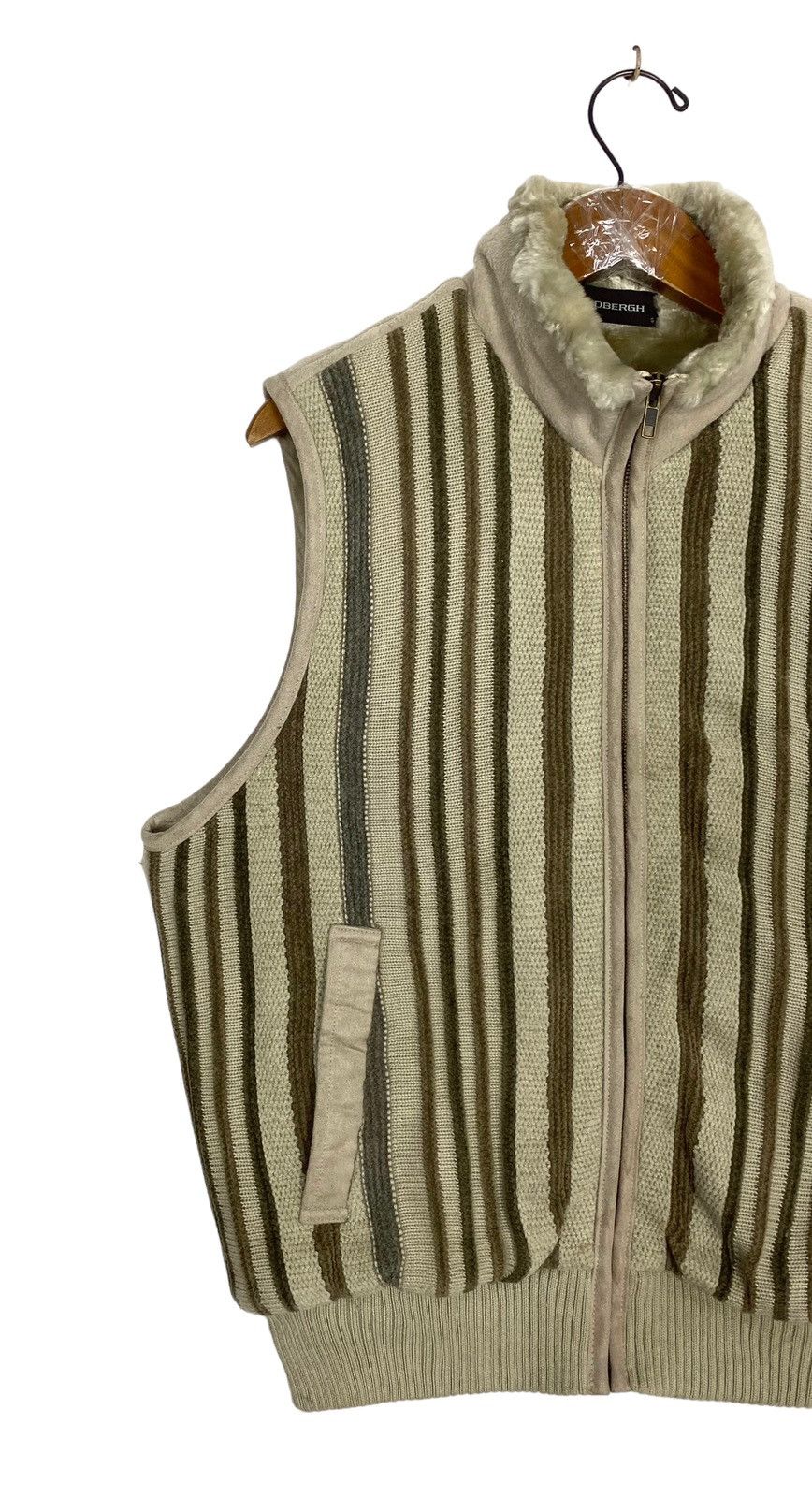 Lindbergh Rare‼️ Lindbergh Sweater Fur Inside Vest Stripe Size US S / EU 44-46 / 1 - 2 Thumbnail
