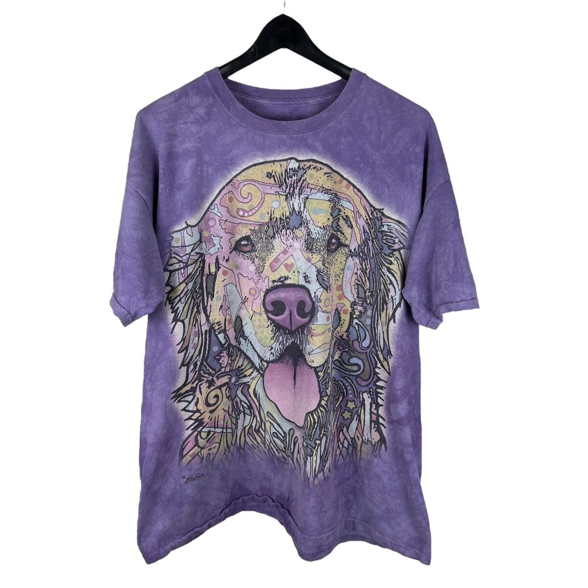 The Mountain Mens Y2K The Mountain Golden Retriever Tie Dye Shirt Size US XL / EU 56 / 4 - 1 Thumbnail