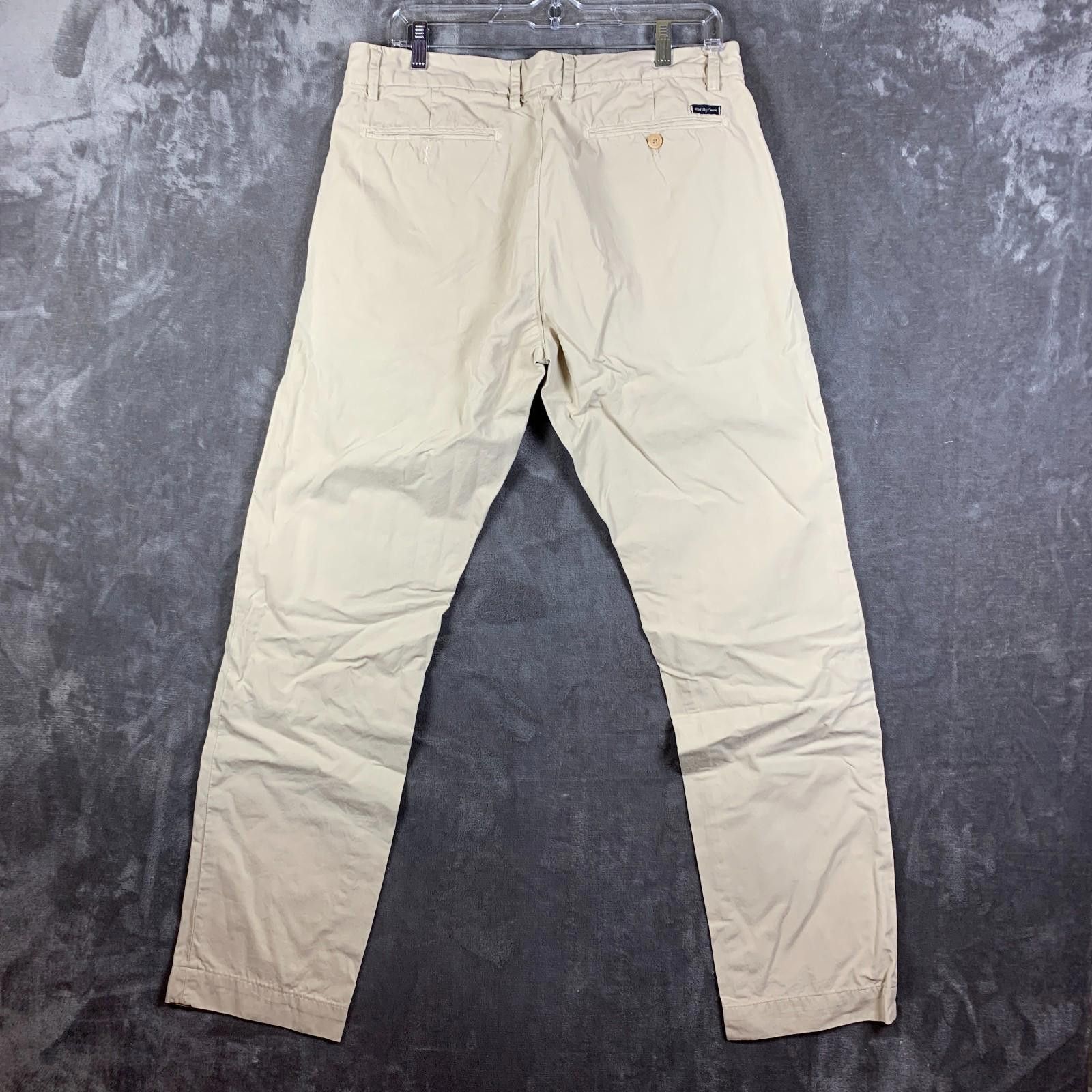 Mason's MENS Mason's Pants 50 34x31 Khaki Straight Leg Chino 321 Size US 34 / EU 50 - 2 Thumbnail