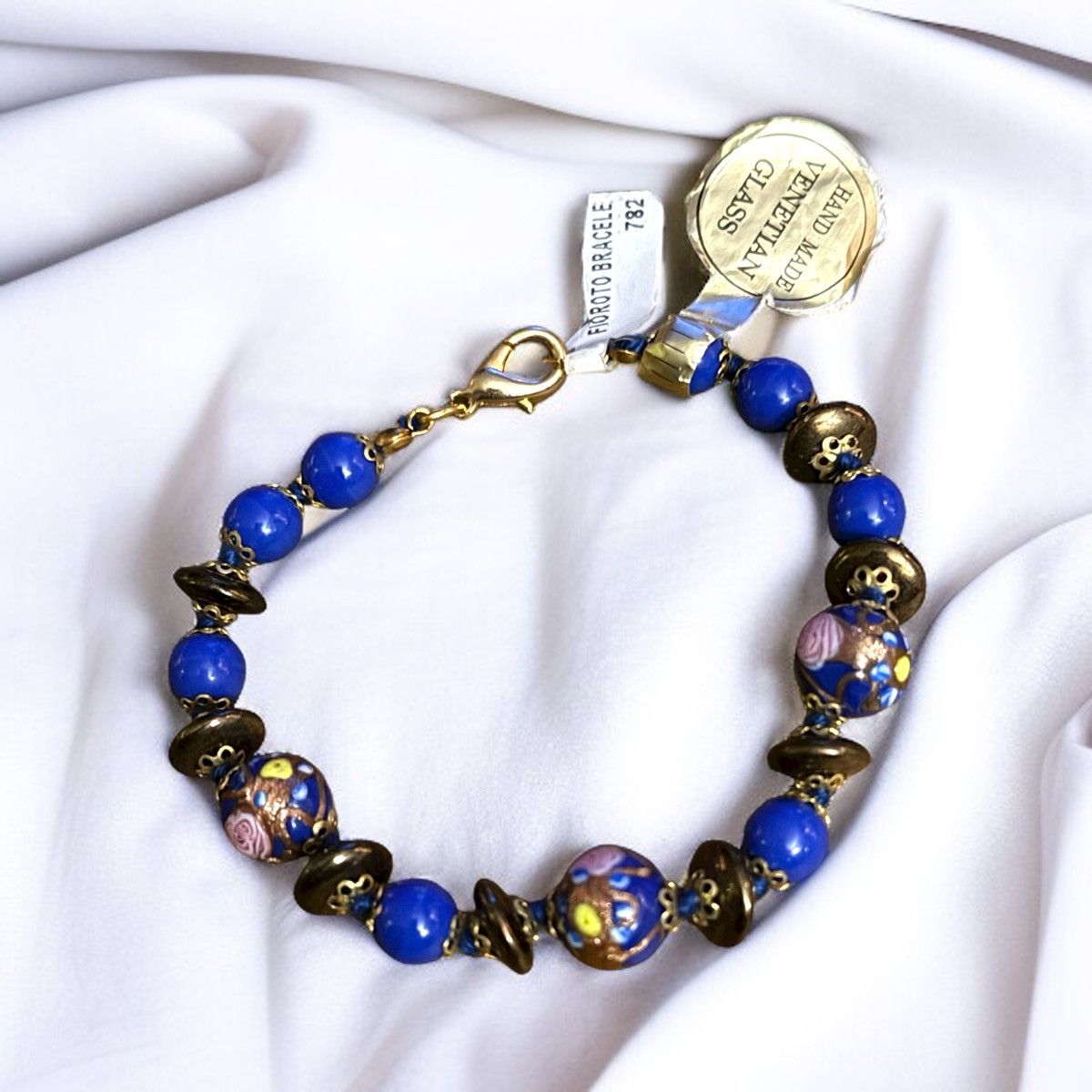 Other Blue Venetian glass bead bracelet Size ONE SIZE - 1 Thumbnail